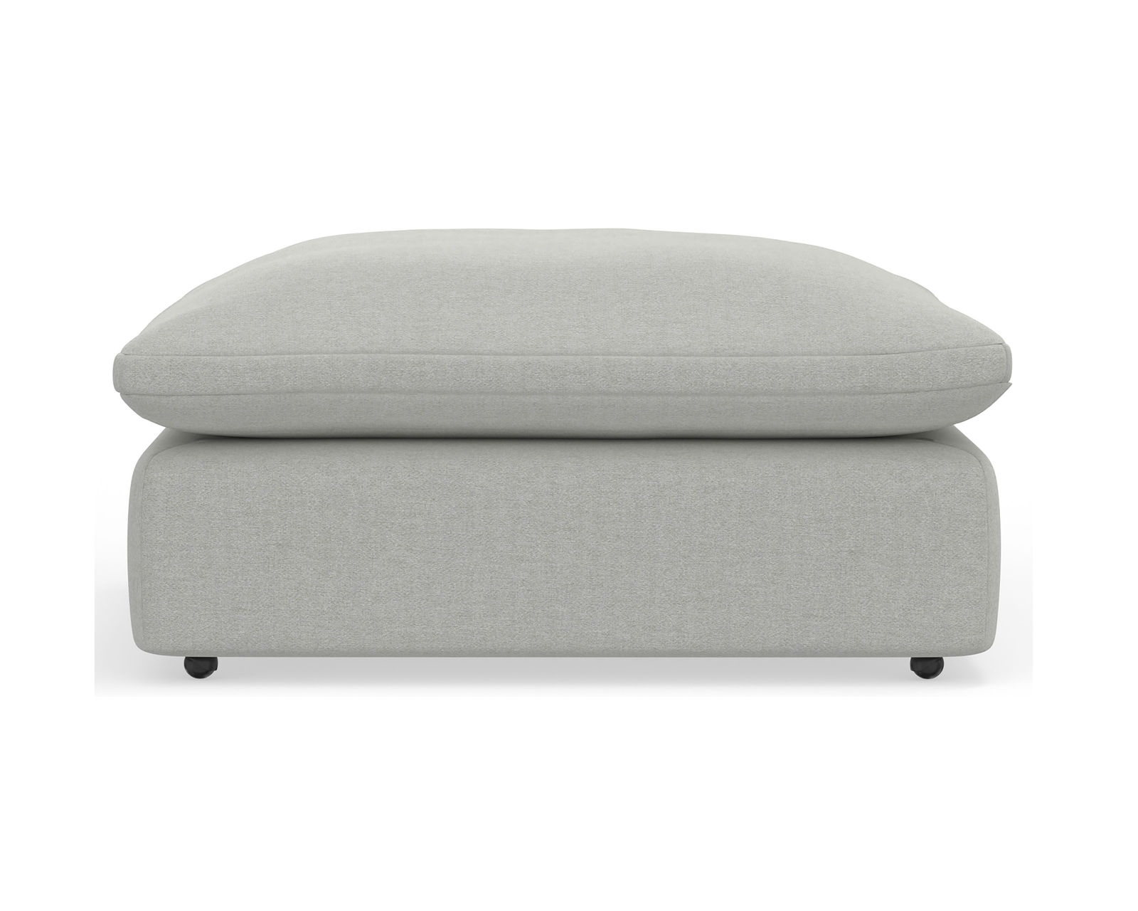 Stratus Power Reclining Sectional (3 power recliners) - Stratus 47" Square Cocktail Ottoman w/ Casters