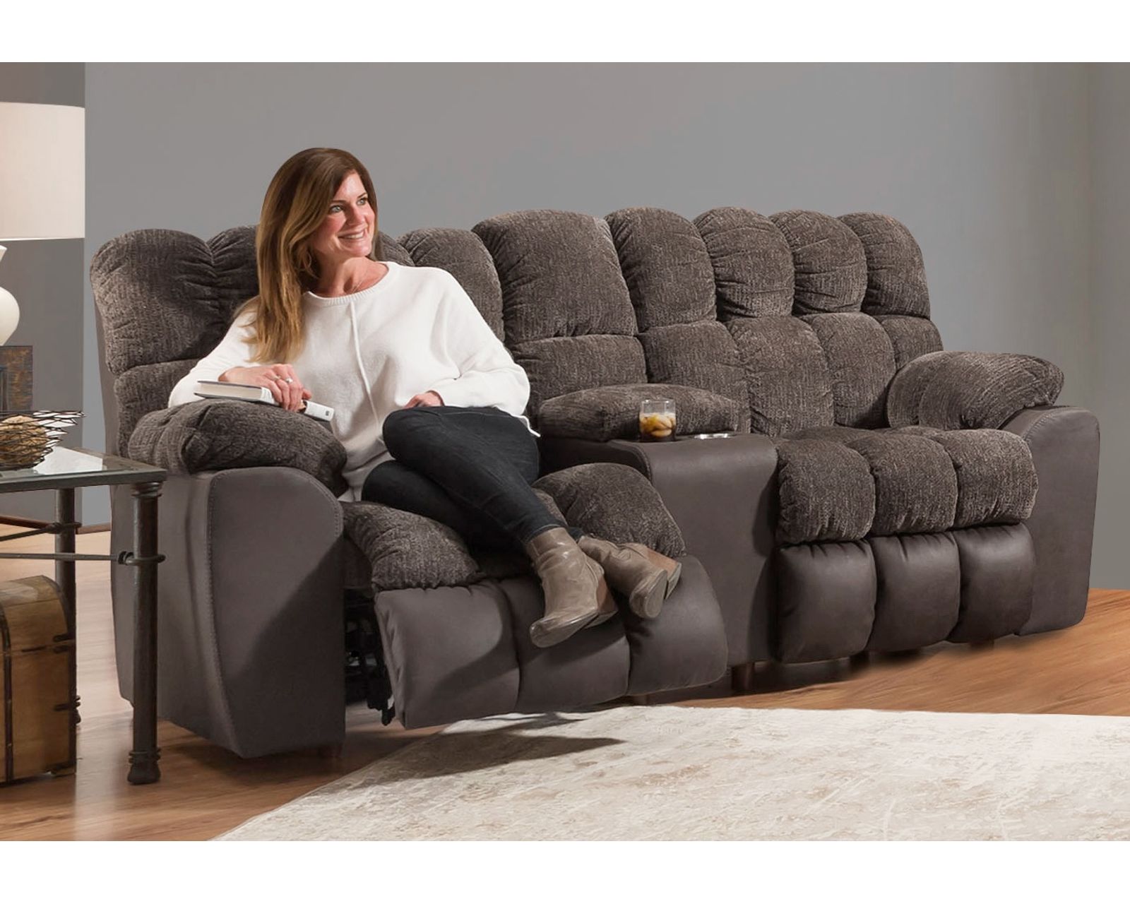 Westwood 88.5" Reclining Sofa with Drop-Down Table, Reading Lights, Cupholders & Storage Drawer (Movie-Night Comfort. Entertainment Built Right In) - Westwood — Everything You Need to Stay In.