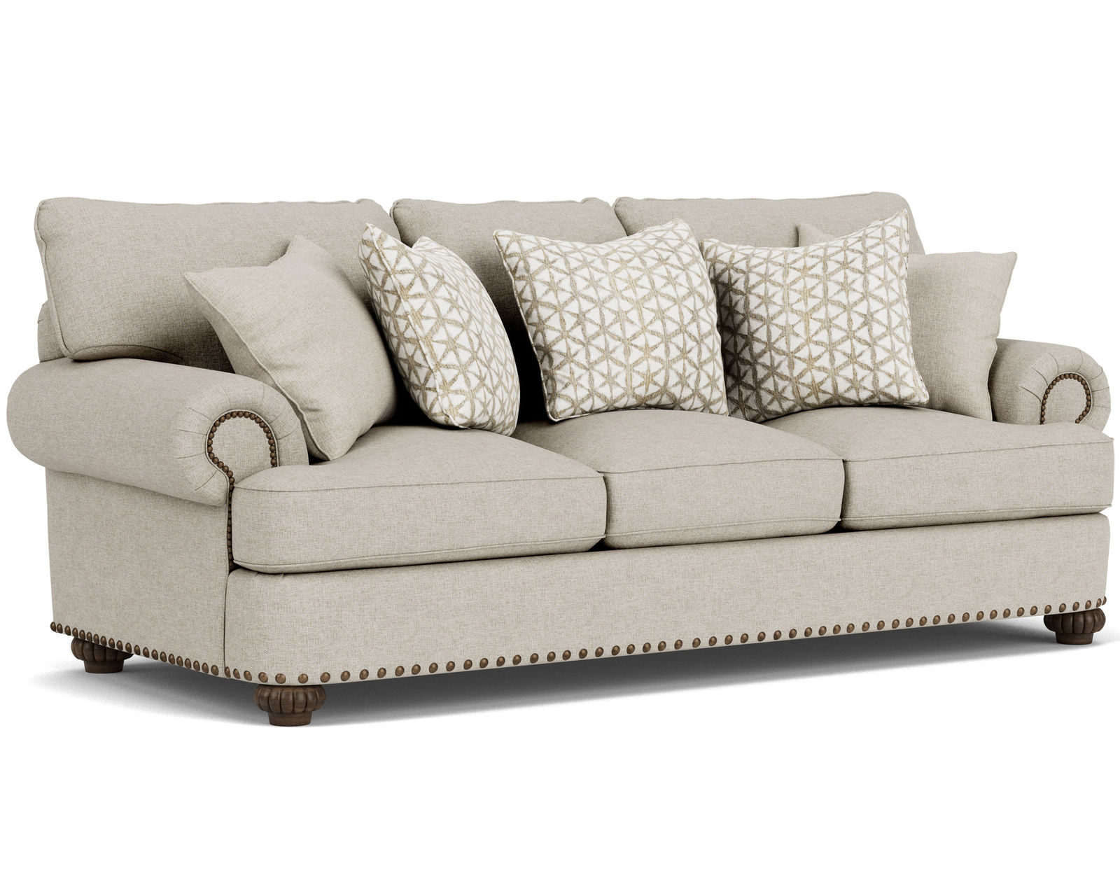 Patterson 7322 Nailhead Sofa (+100 fabrics) 96" - Patterson Nailhead Sofa