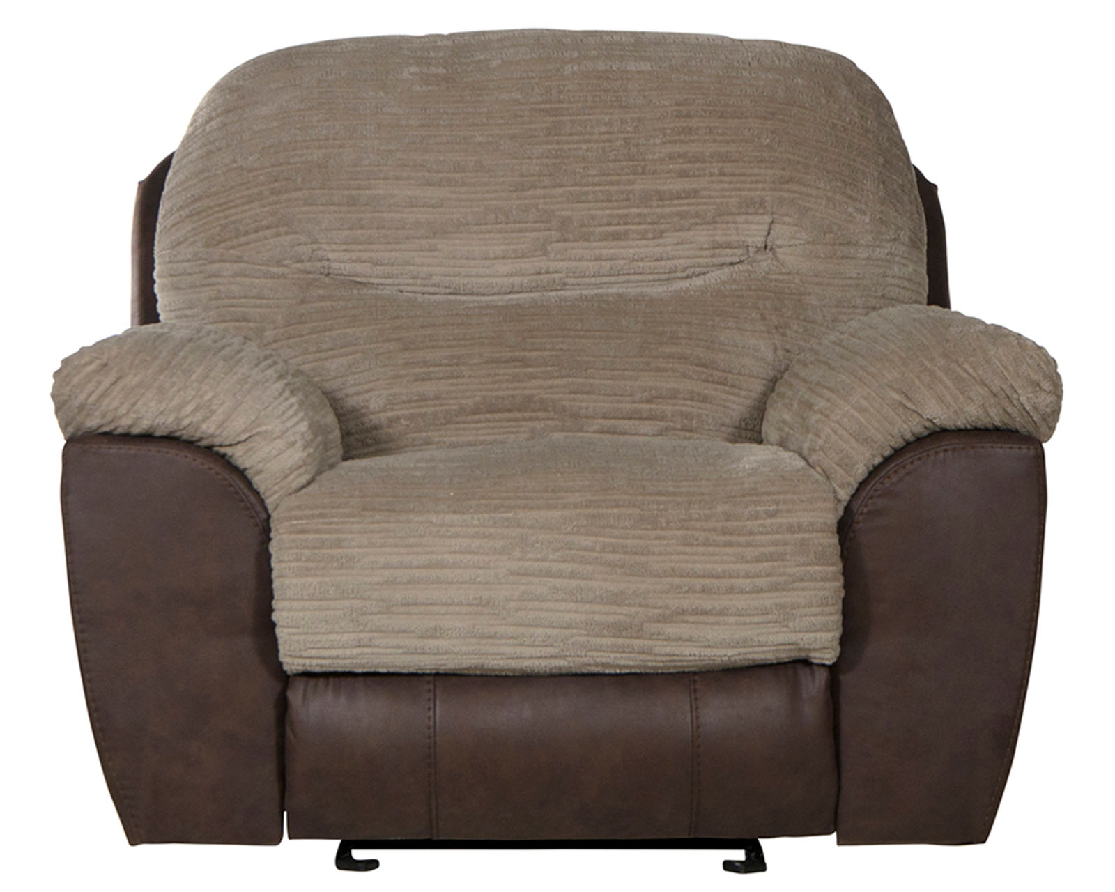 McMahon 96" Sofa with Drop Down Table (two tone polyester fabric)