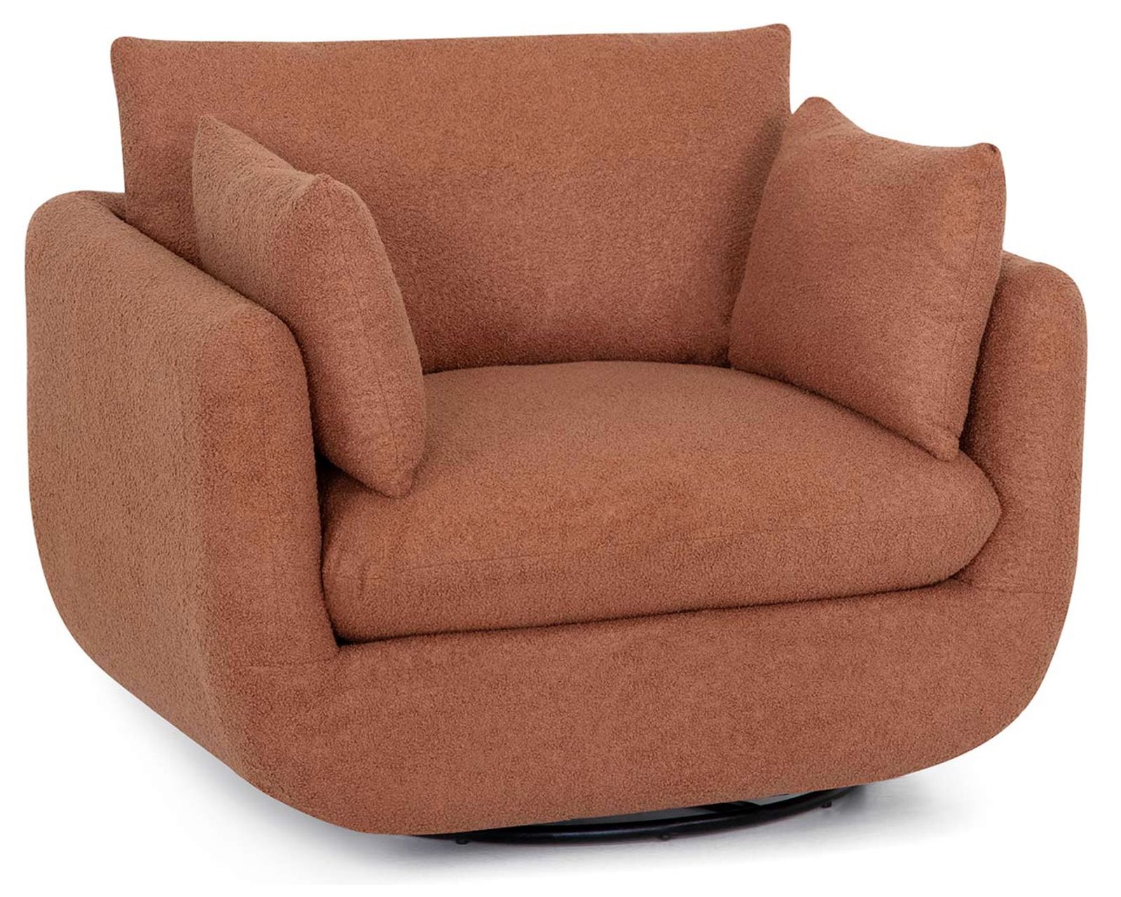 Santina 87" Wide-Seat Two-Cushion Sofa (Two Extra-Wide Seats. Made for Serious Lounging) - 	Santina Swivel Accent Chair
