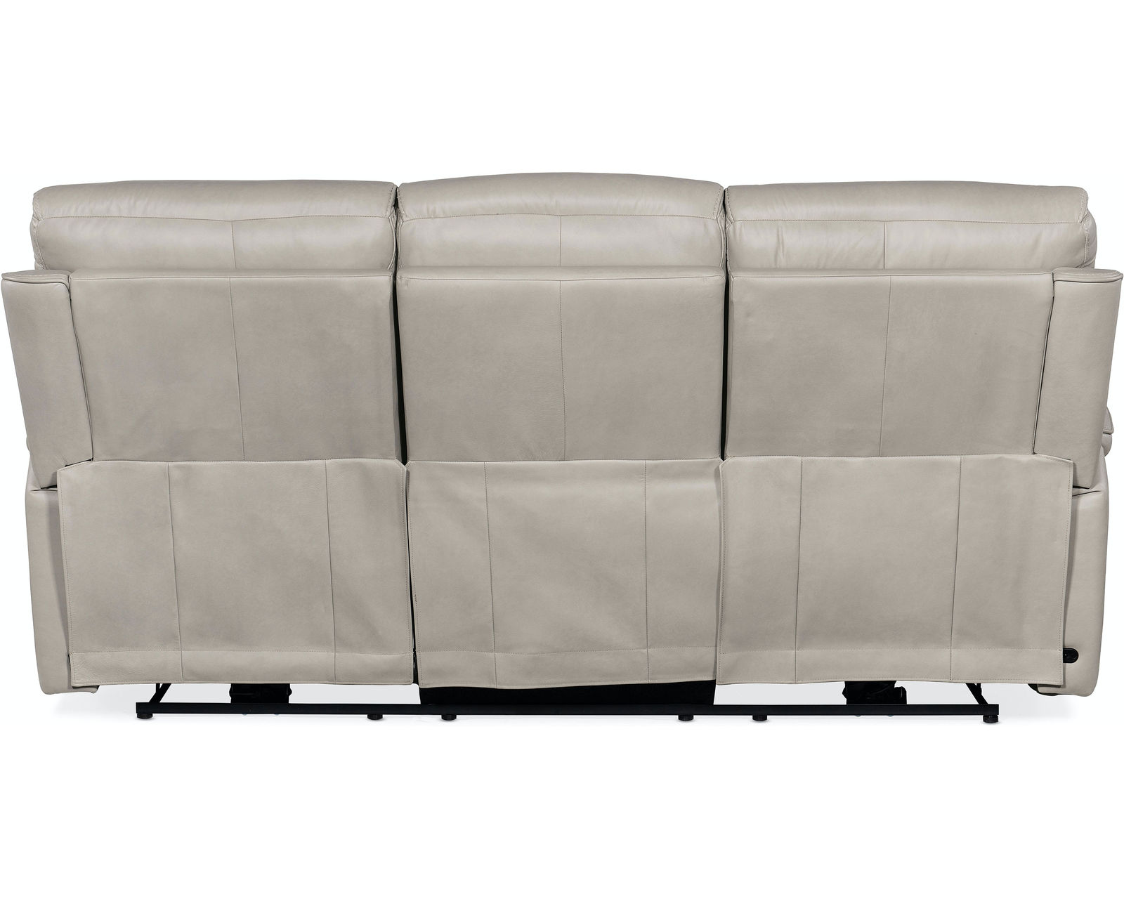 Lyra Leather Zero Gravity Power Sofa w/Power Headrest 89" (Ash) In stock - Covered in the Sahara Ash semi-aniline top-grain leather