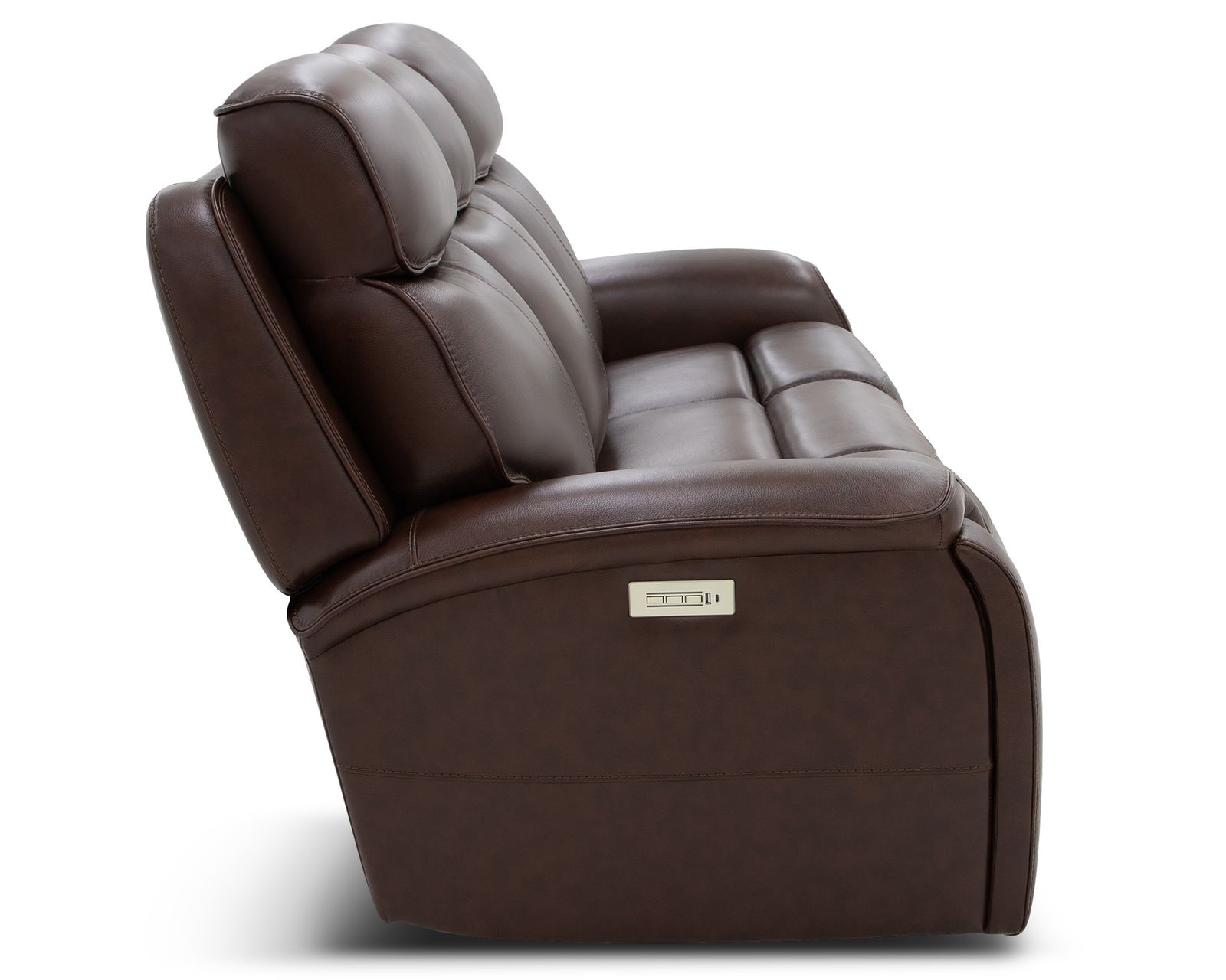Walker 1580-70 Triple Power Leather 78" Reclining Console Loveseat (2 colors) - Sit Back with Confidence.