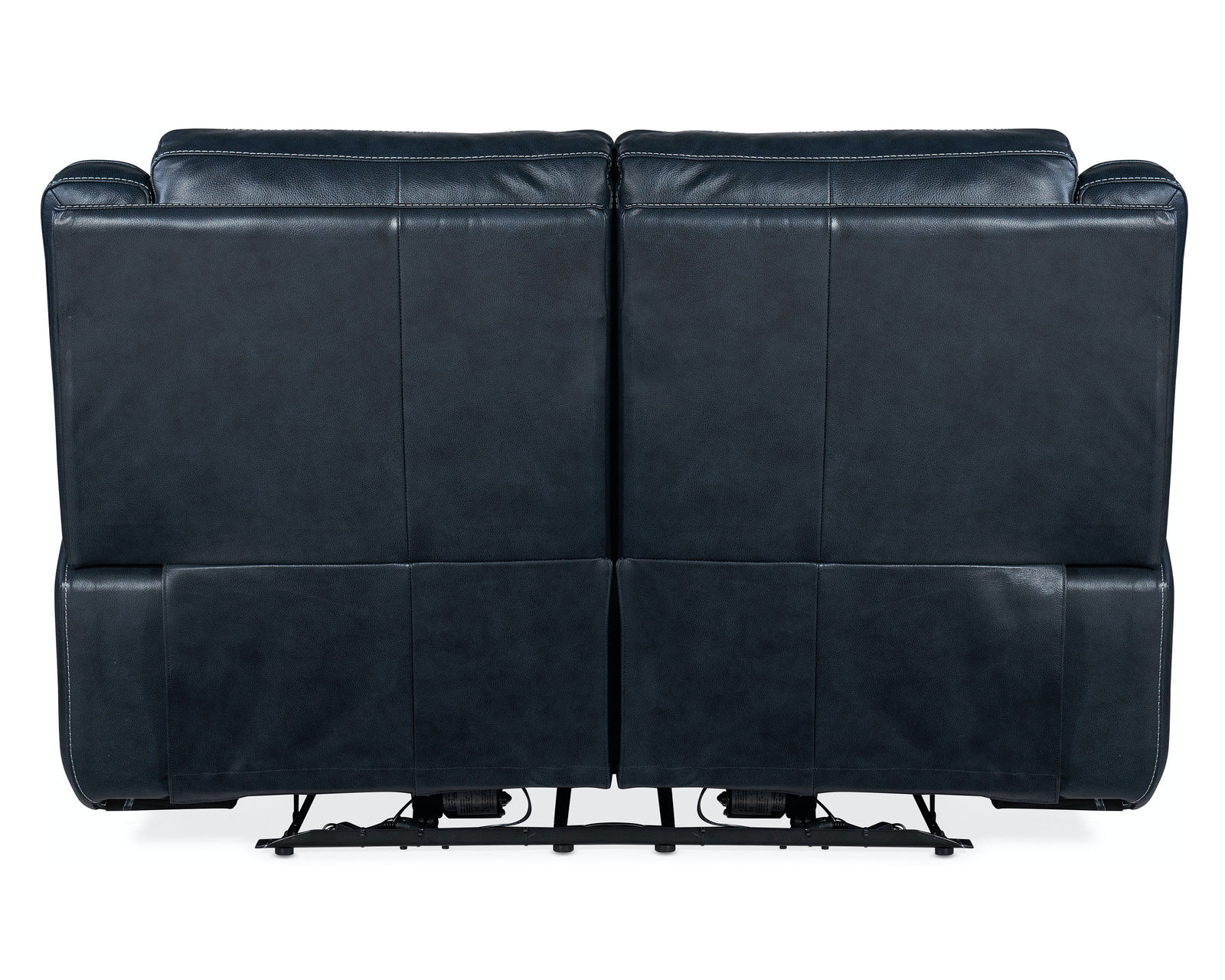 Montel Lay Flat Power Loveseat with Power Headrest & Lumbar (Cobalt) In stock - Chunky and comfy in the chic Cosmos Cobalt finished top-grain leather