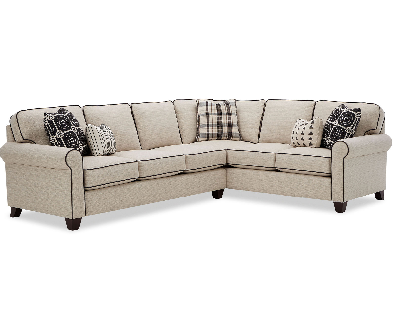 Grandville Stationary Sectional (Performance fabrics) 7174 - Sectional Layout F: Over 100 performance fabrics available