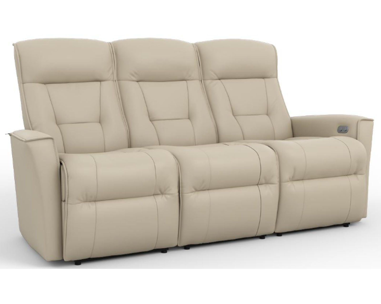 Harstad Power Reclining Wallsaver Sofa (+40 leathers) - Harstad Power Dual Reclining Wallsaver Sofa