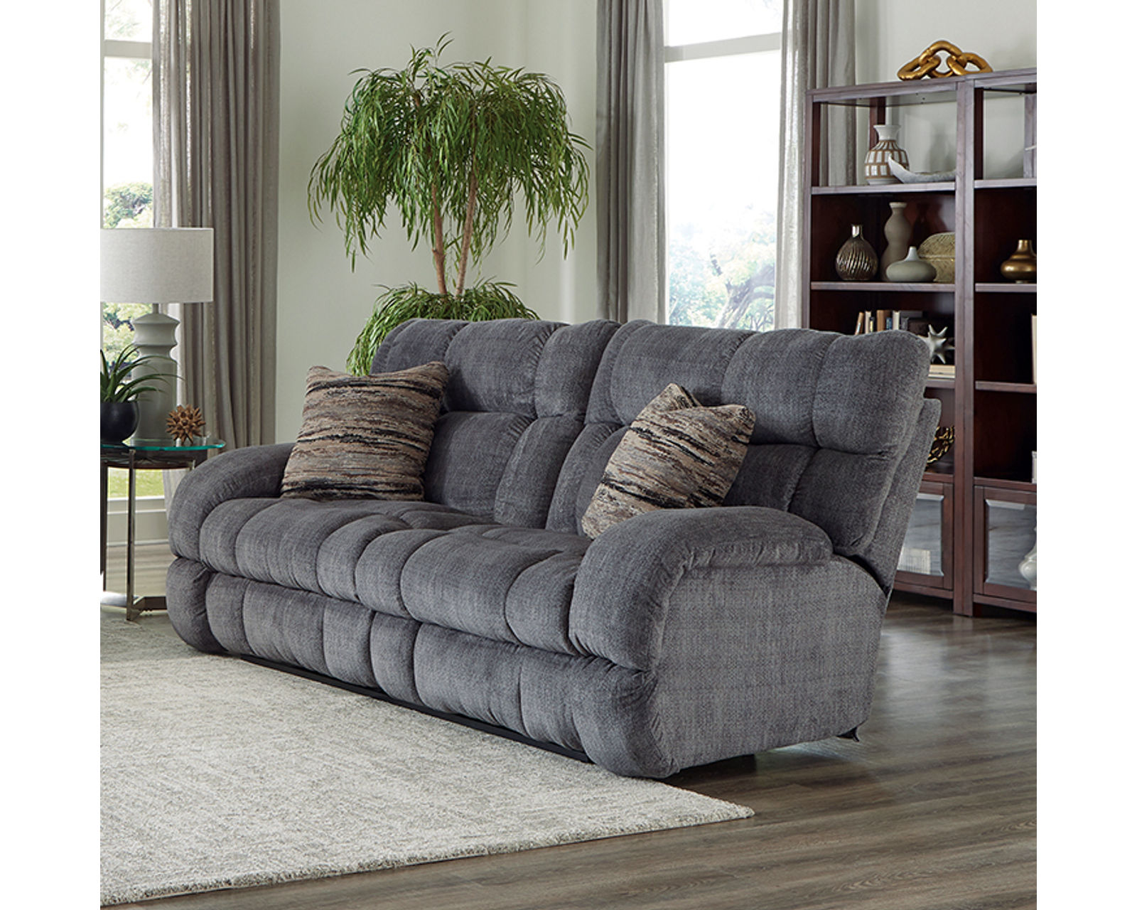Ashland 93" Power Lay Flat Wide Seat Double Reclining Sofa (2 colors) - Comfort Built for the Whole Family.