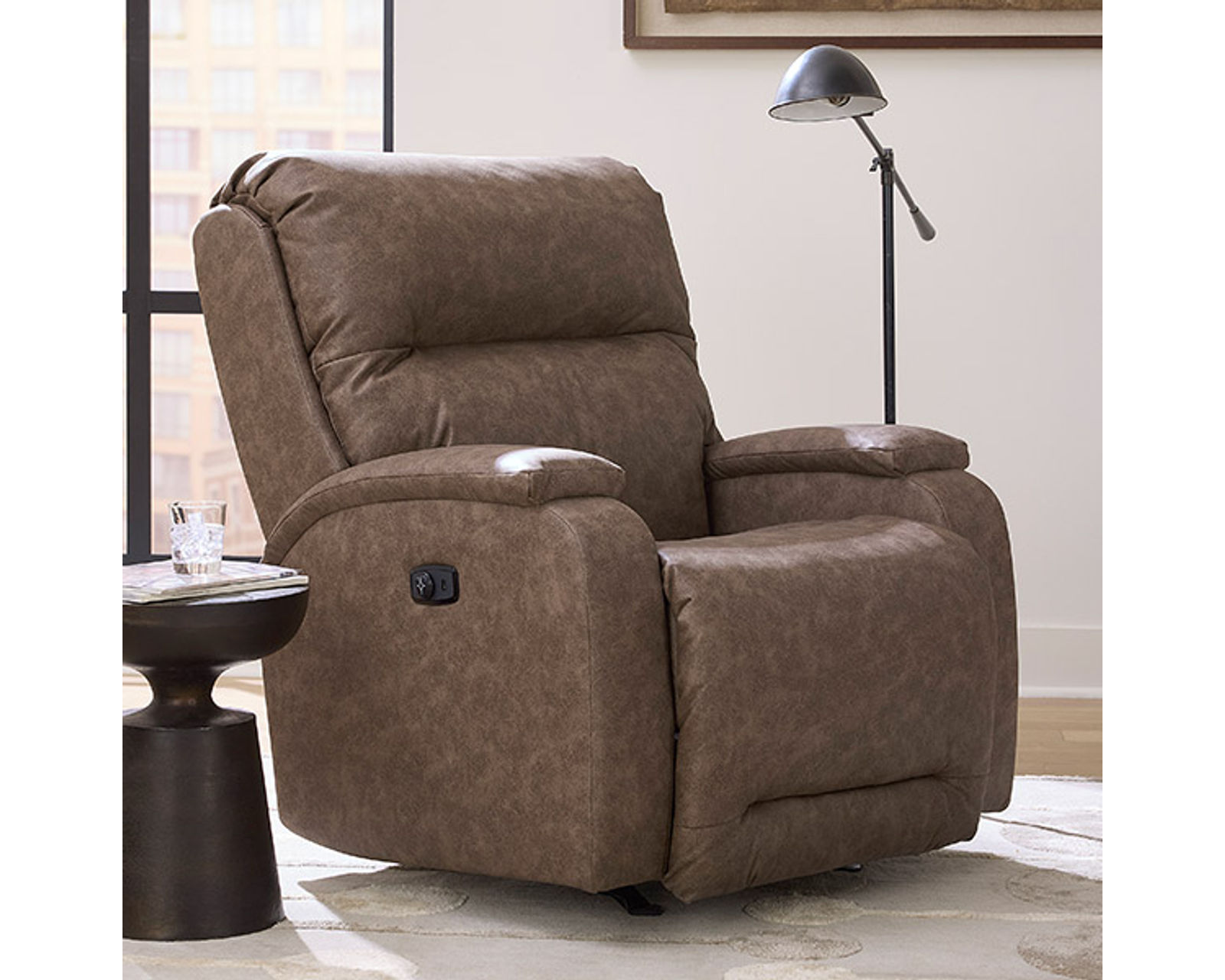 🌙 Maverly Nursery Swivel Glider Recliner with Heat & Massage (+90 performance fabrics) - A Chair That Grows With Your Family