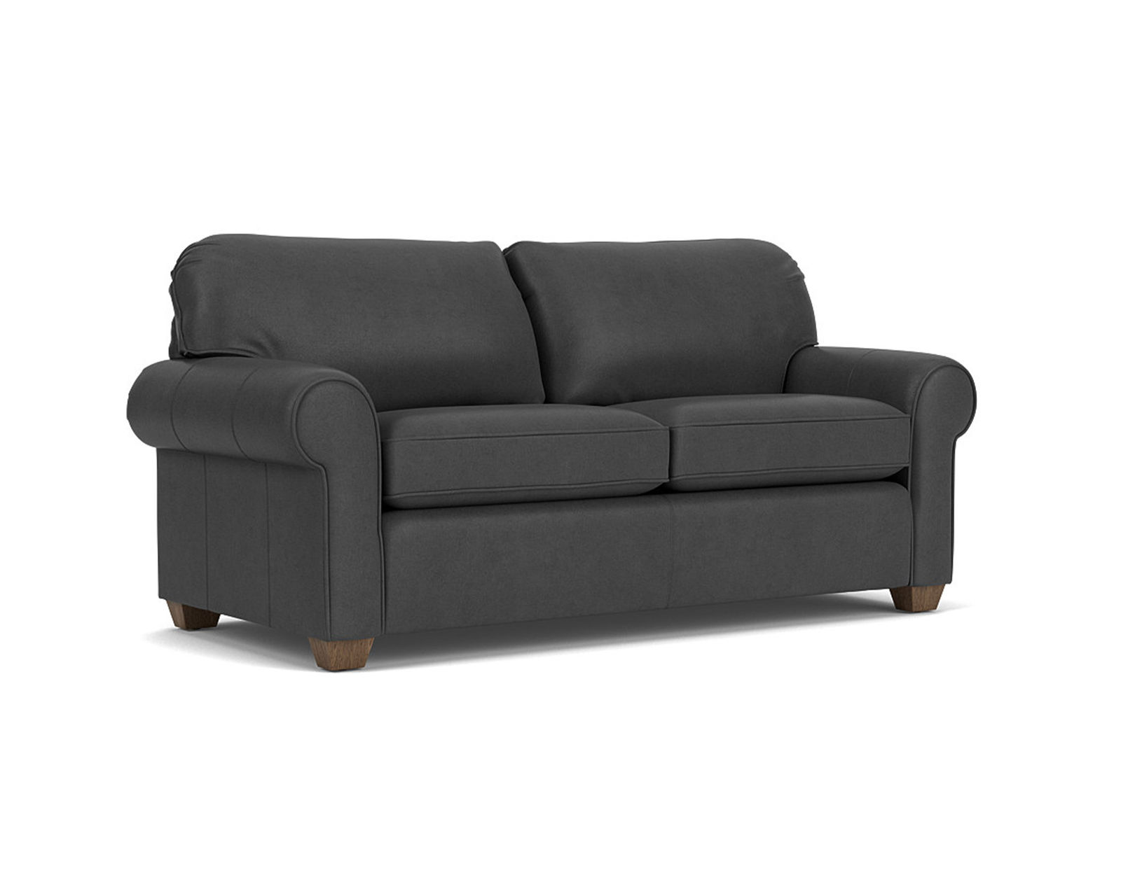 Thornton Leather Twin, Full or Queen Sleeper -  Dual tubular legs for strength