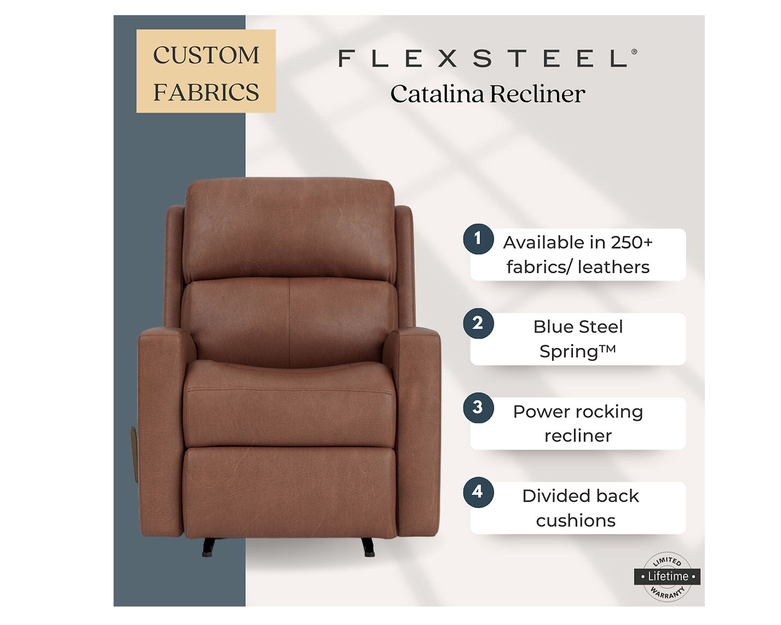 Catalina Recliner or Rocker Recliner (Colors Available)