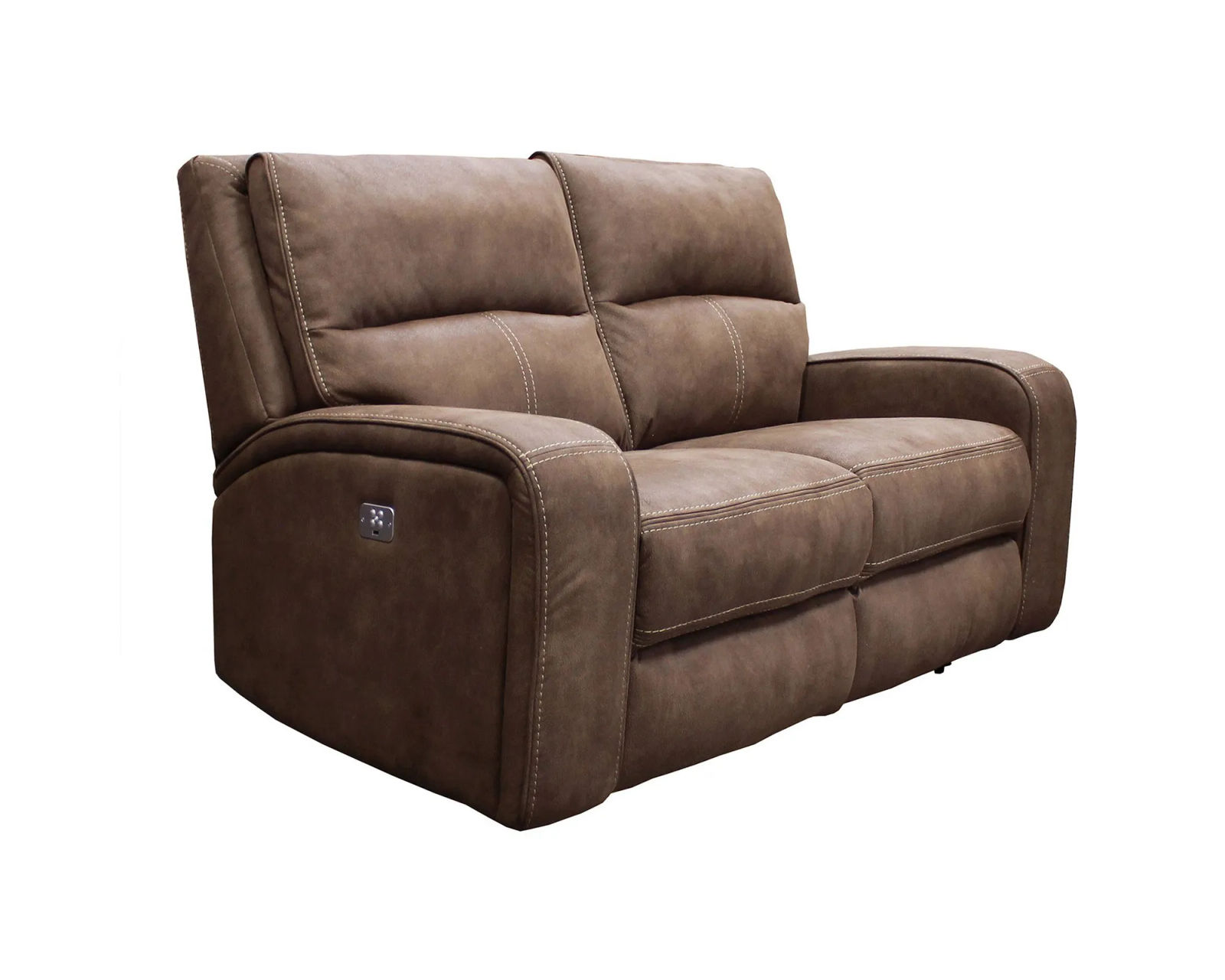 Polaris Power Recliner w/ Power Headrest Kahlua (In stock - Fast shipping) - Polaris Power Headrest Power Reclining Loveseat