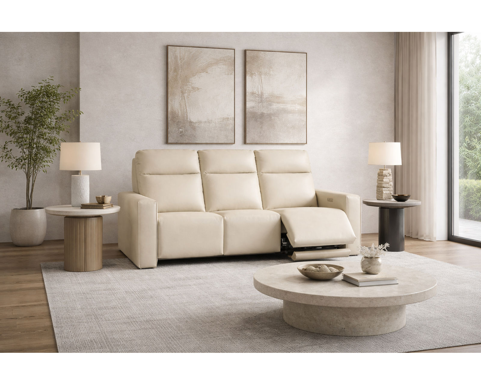 Faith Dual Power Reclining Sofa — Available in Standard & Wide Cushions, 140+ Leather Options, and 79", 83", or 111" Widths - Comfort You Can Feel. Quality You Can Trust.