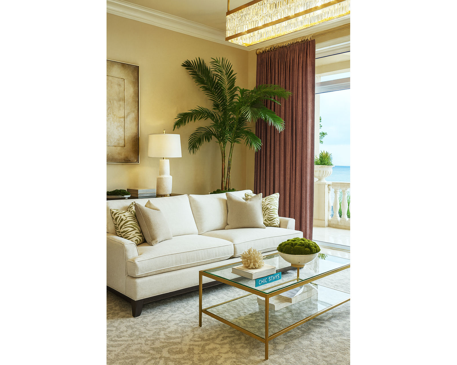 Oaks Way 84" Sofa (+28 finishes - +69 fabrics) - Oaks Way 84" Rattan Sofa