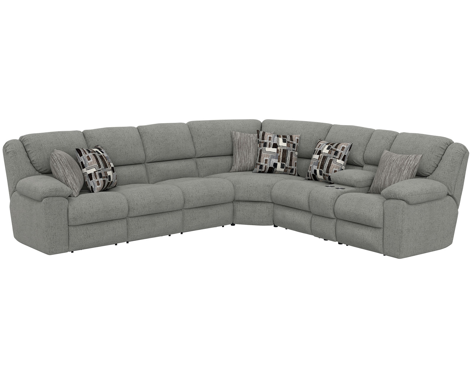 Quinn Three-Piece Reclining Sectional - Entertainment, Storage, Heat & Massage—Built Into One Incredible Sectional. - Comfort Built for the Whole Family.