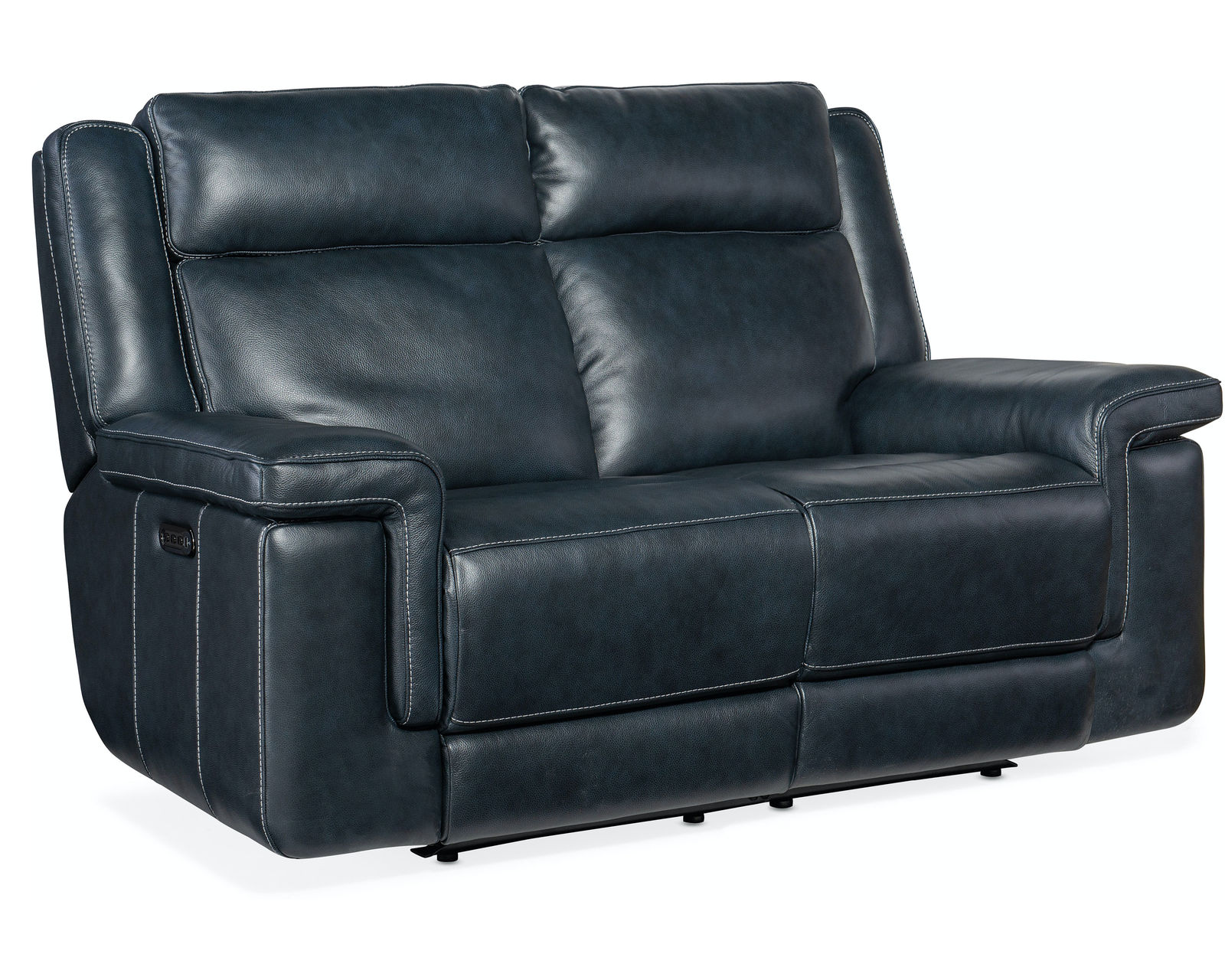 Montel Lay Flat Power Loveseat with Power Headrest & Lumbar (Cobalt) In stock