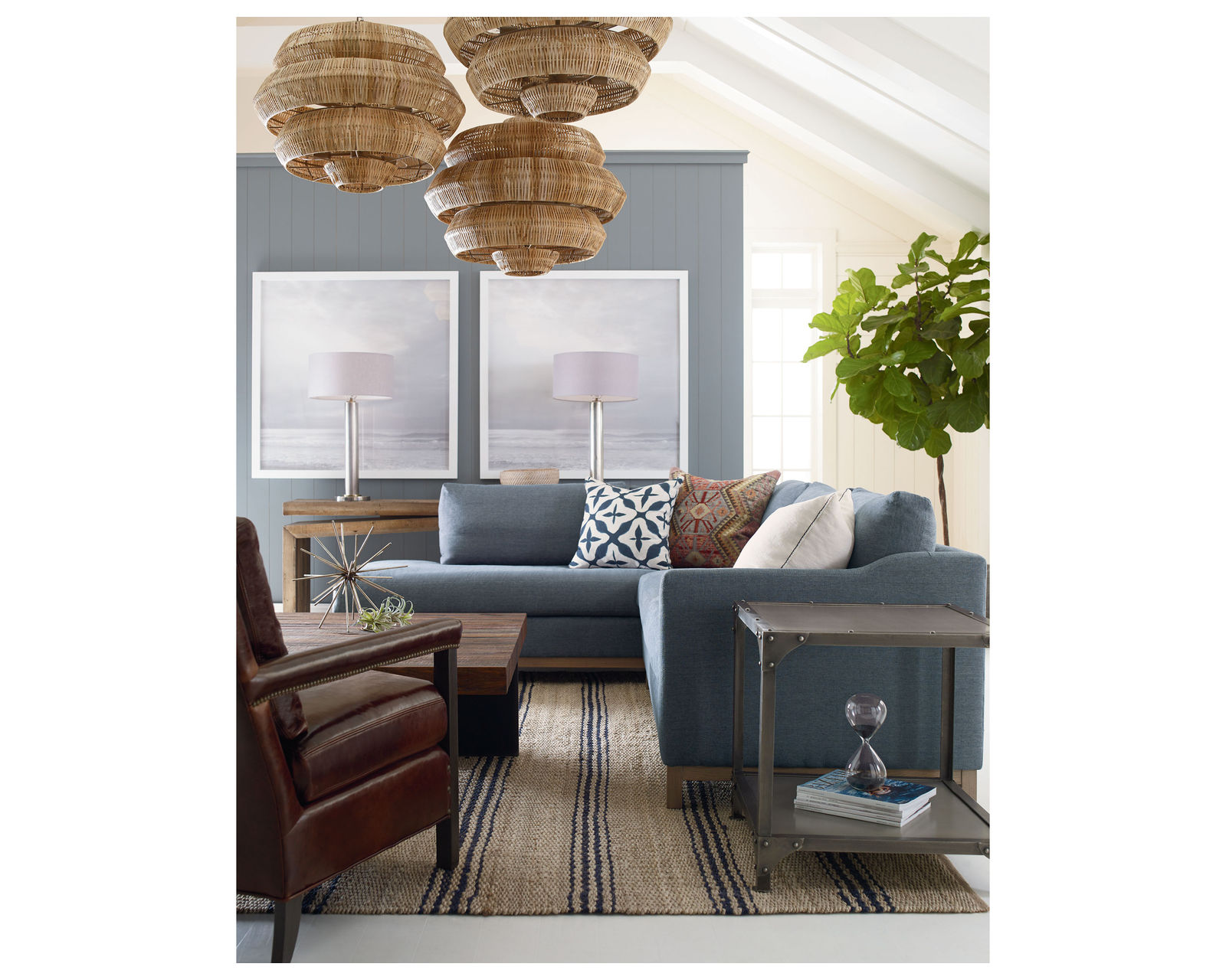 Ryan Stationary Sectional (+75 fabrics) - Sectional Layout A