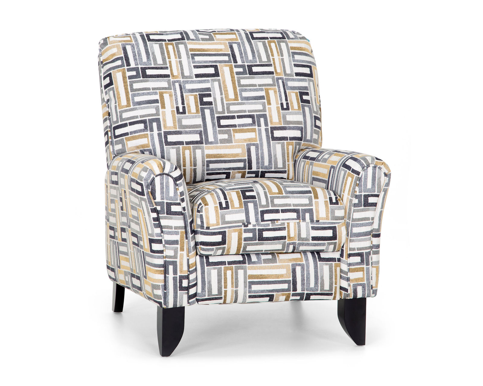 Brentwood 115" x 115" Three Piece Sectional (Contemporary Scale. Sink-In Comfort) - Brentwood Hi-Leg Recliner