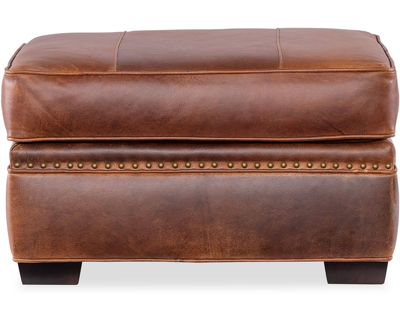 Bradington Young Sutton 641 Sofa (12 leathers) 8-Way Hand Tied - Sutton 22" x 29" Ottoman