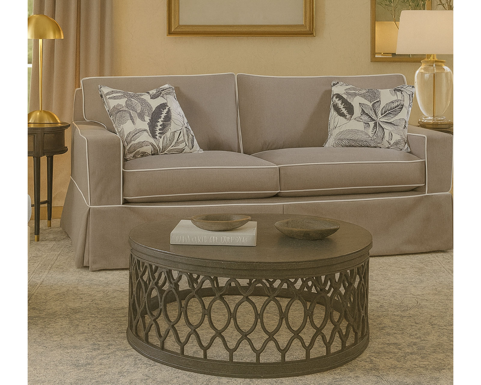 Gramercy Park Slipcover Sofa (74" - 81" - 92") +69 fabrics - Gramercy Park Slipcover 81" Sofa (Two cushions)