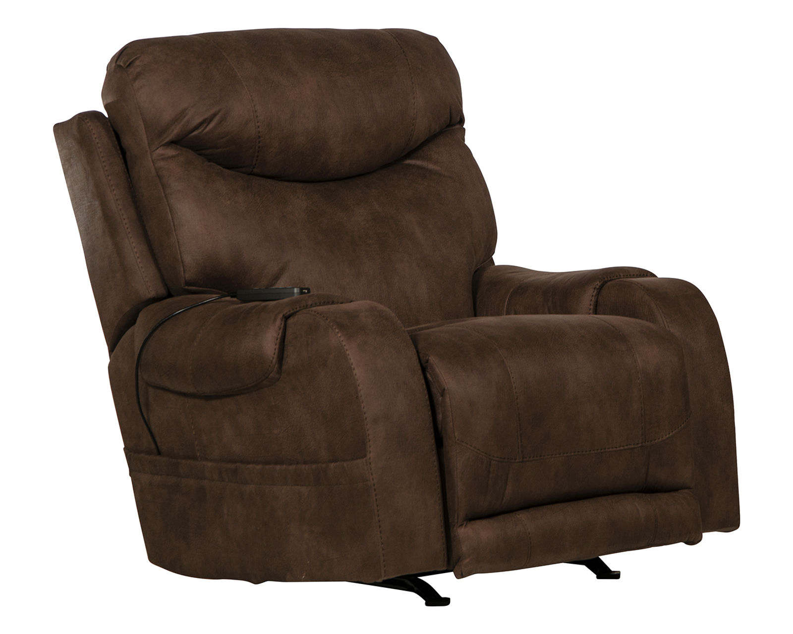 Recharger Power Headrest Power Recliner Deep-Tissue Massage, Therapeutic Heat & Personalized Power Comfort in One Recliner (two colors) - Recharger Power Headrest Power Rocker Recliner w/CR3 Heat/Massage/Lumbar