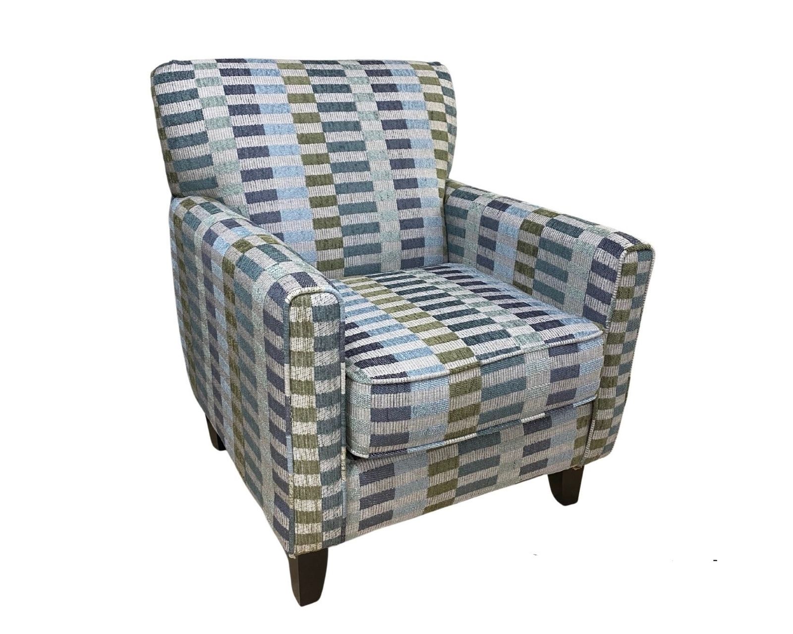 Elise Ink Three Piece Sectional  - 106" x 106" (includes pillows) - Mundo Mystic Accent Chair 