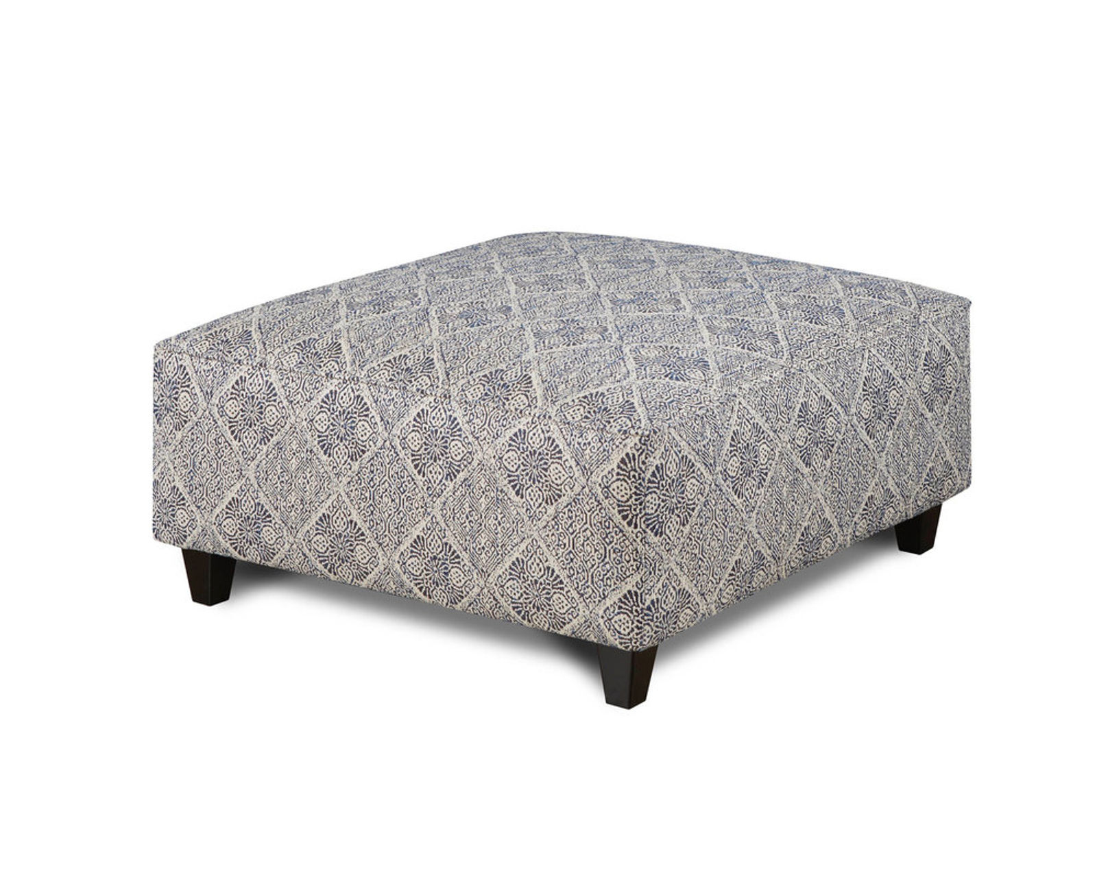 Catalina 96" Linen 4 Piece Living Room (Includes sofa, 2 chairs and cocktail ottoman) - Indigo Federal Square Cocktail Ottoman