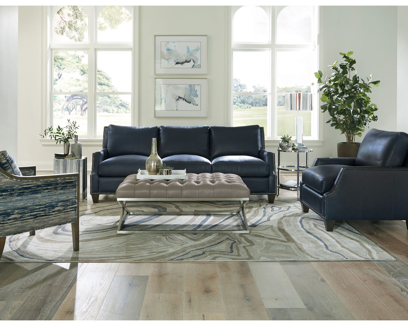 Savannah 90" Top Grain Leather Sofa (Leather choices) L7903 - Buy the sofa or enjoy the entire room