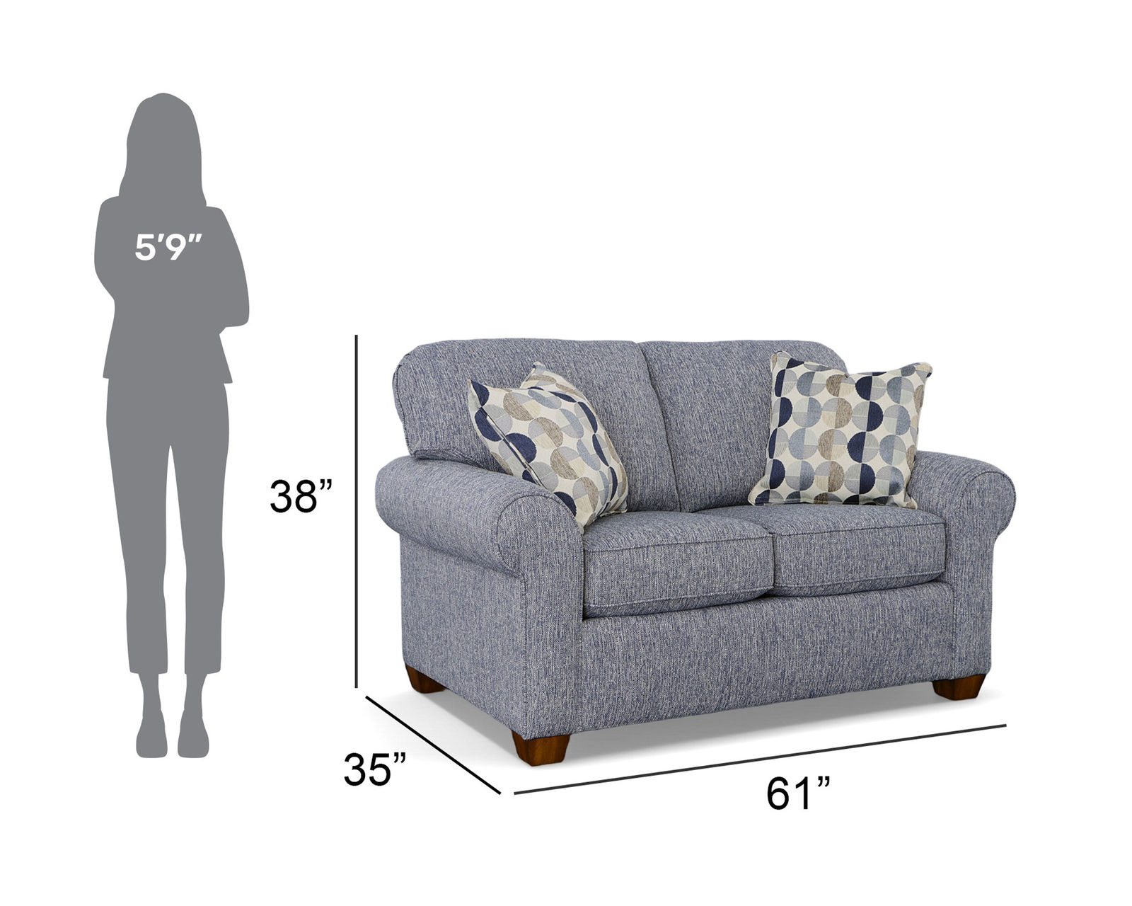 Thornton 5535 Sofa (87") In stock - Thornton Loveseat (in stock)
