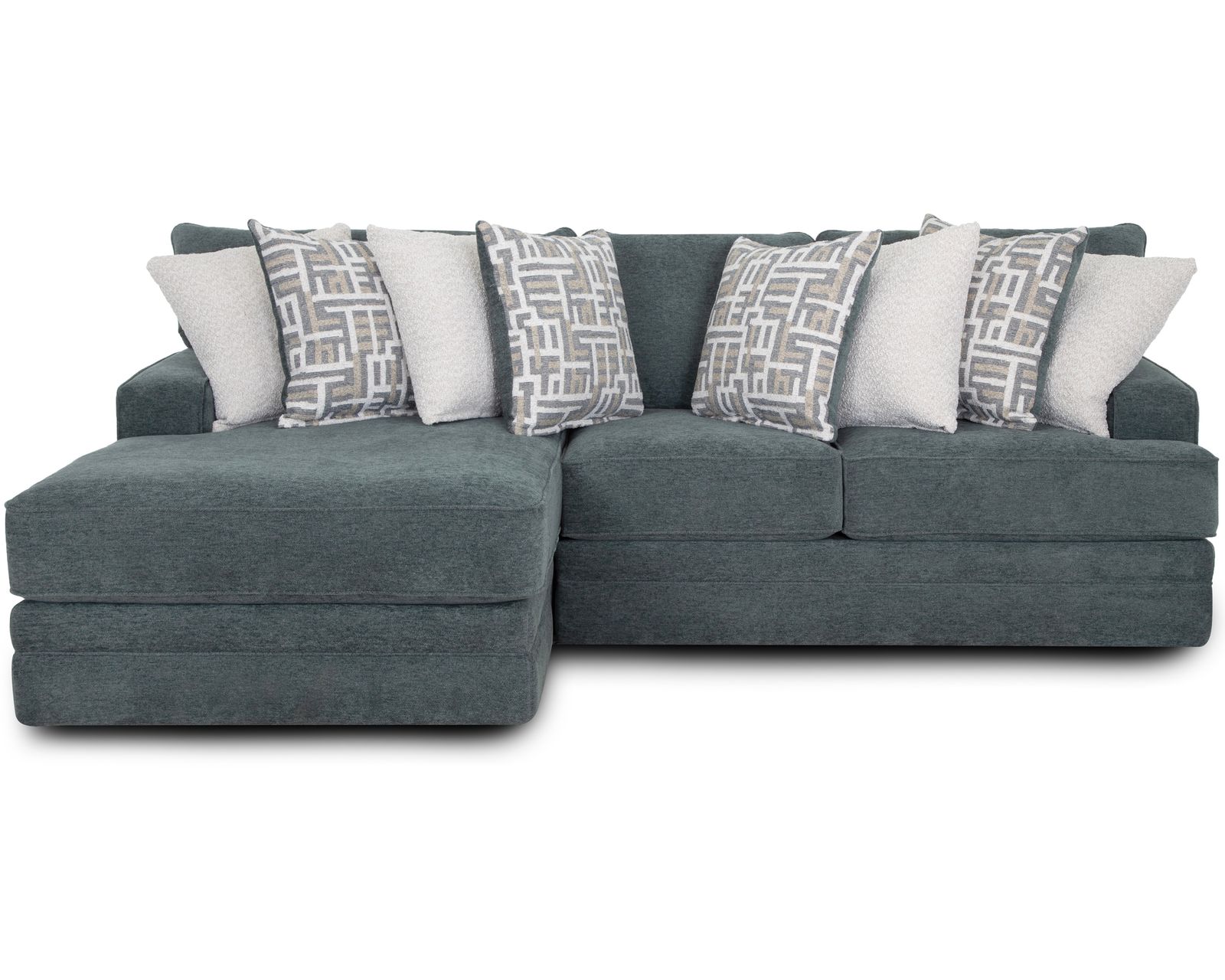 Briggs 934 Modular Sectional (Relaxed Contemporary Style. Plush Comfort) - Layout B: Two Piece Sectional 69" x 111" 