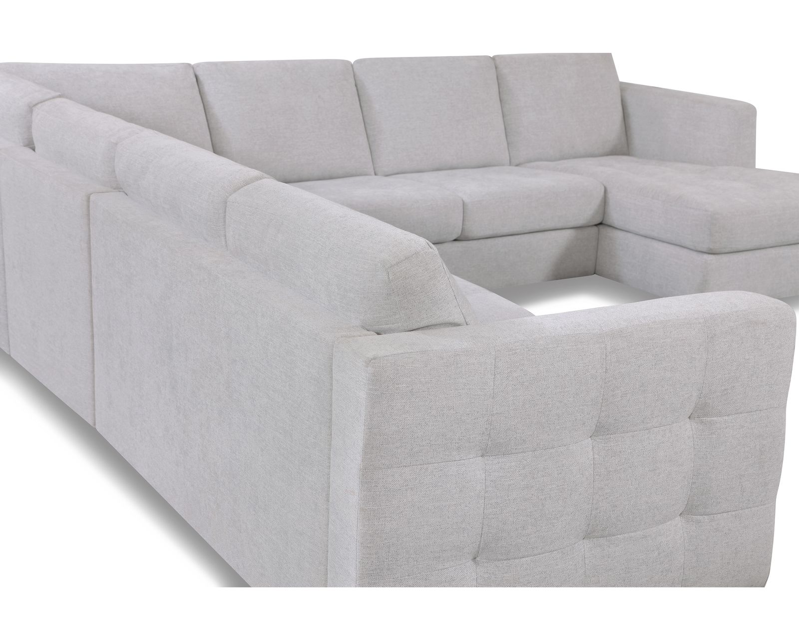 Barrett 77558 Sectional (+50 fabrics) - Button tufting on the sides and top of seat