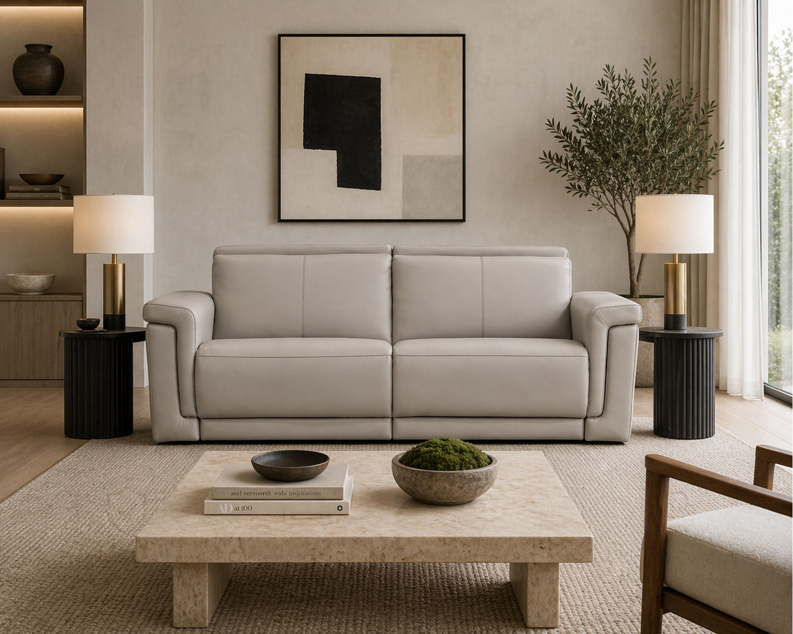 Nevin Dual Power Reclining Sofa — Available in Standard & Wide Cushions, 140+ Leather Options, and 85", 88", or 117" Widths - Where Precision Craftsmanship Meets Everyday Living
