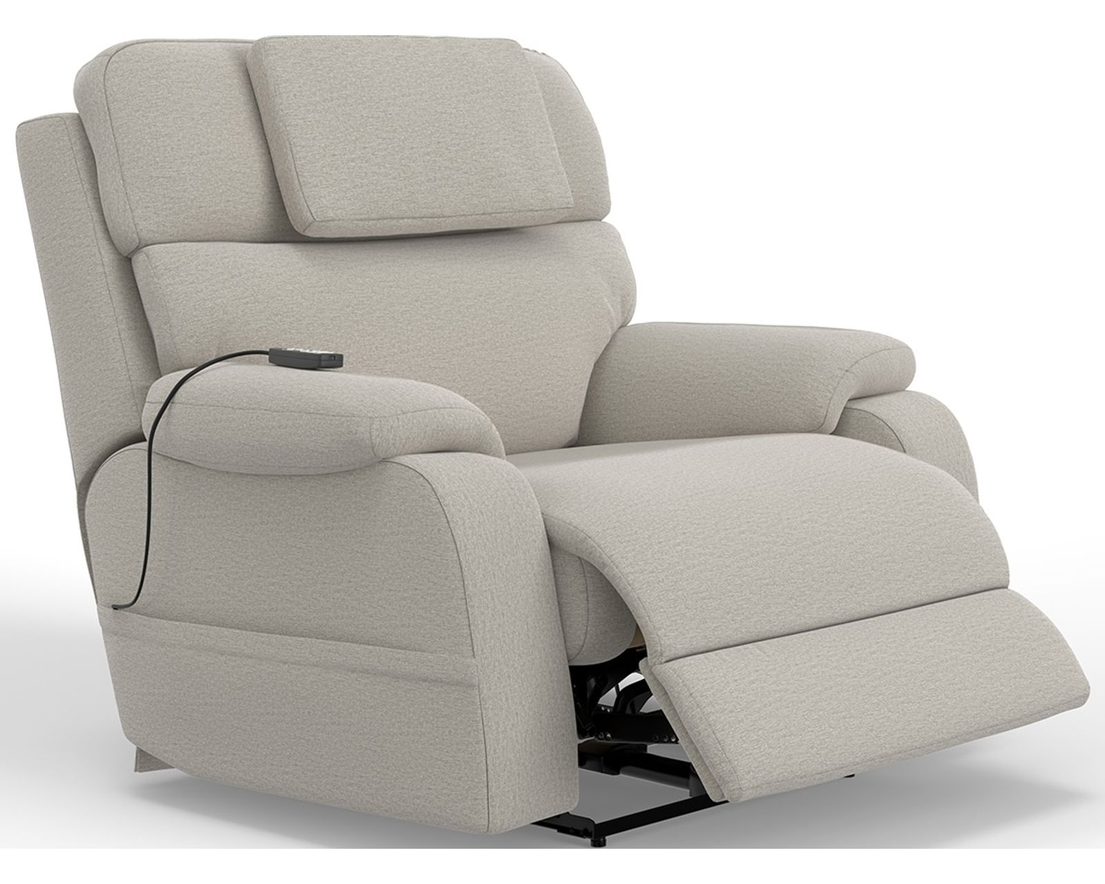Dreamtime Power Headrest Lay Flat Recliner with CR3 Heat, Massage, Zero Gravity & Nanobionic Performance Fabric (three colors) - Shown in High Performance Fabric Beach