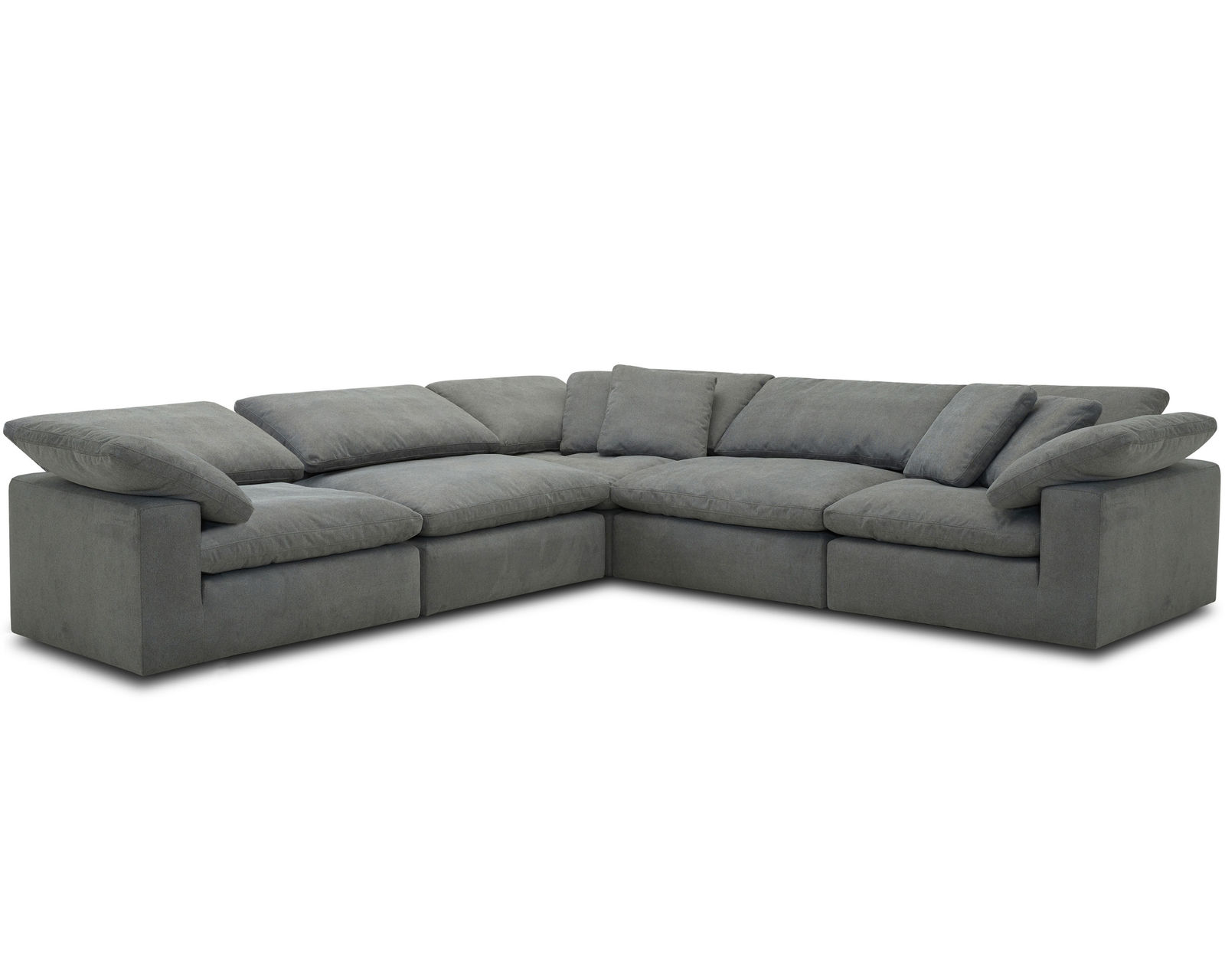 Exhale Mathis Modular Stationary Sectional (In stock - Fast shipping) - Layout B: Five Piece Sectional 135" x 135"