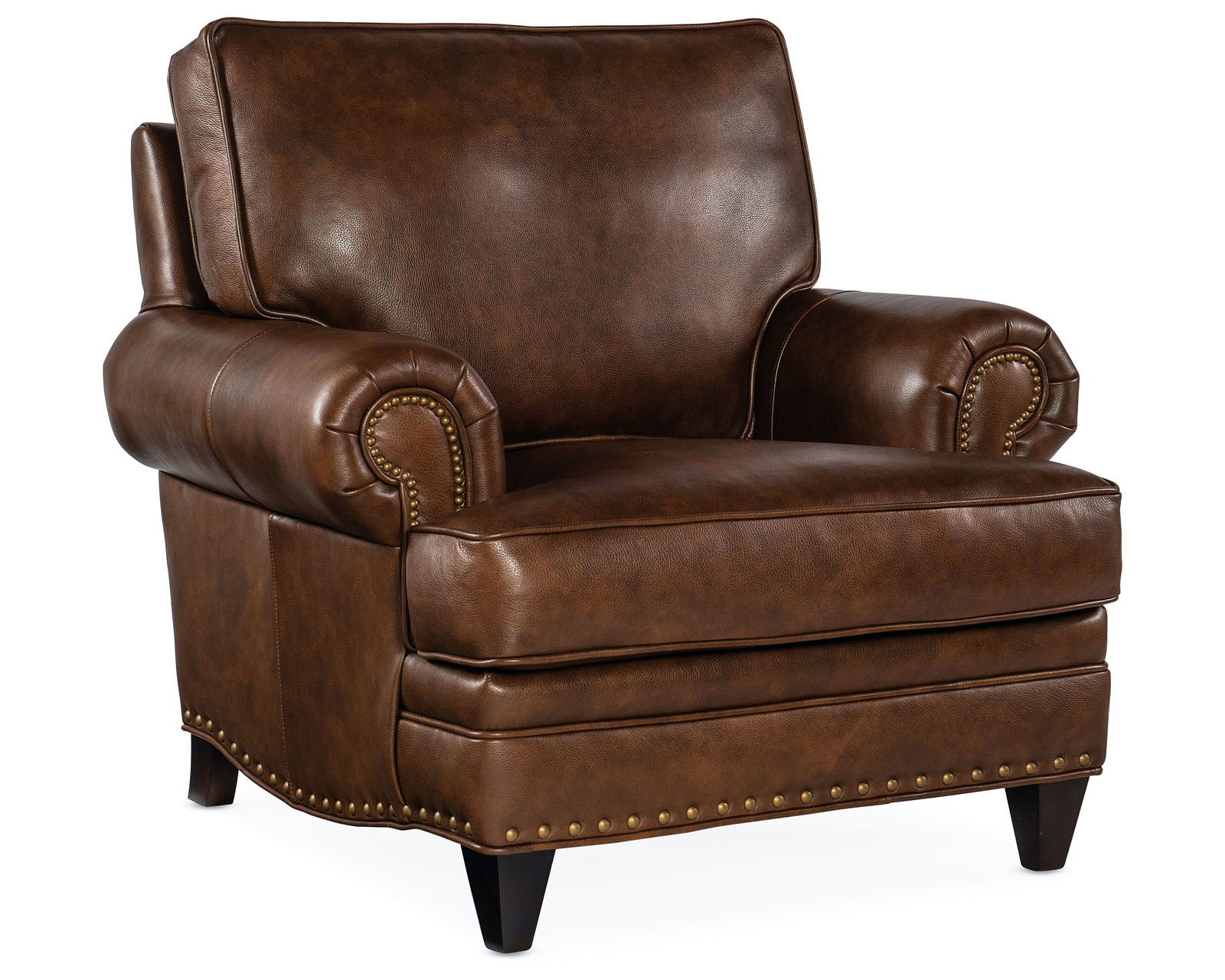 Bradington Young Carrado Stationary Sofa 8-Way Tie - Top Grain Leather - In Stock (Brown) - Carrado Stationary Chair -  8-Way Tie - Top Grain Leather - In Stock (Brown)