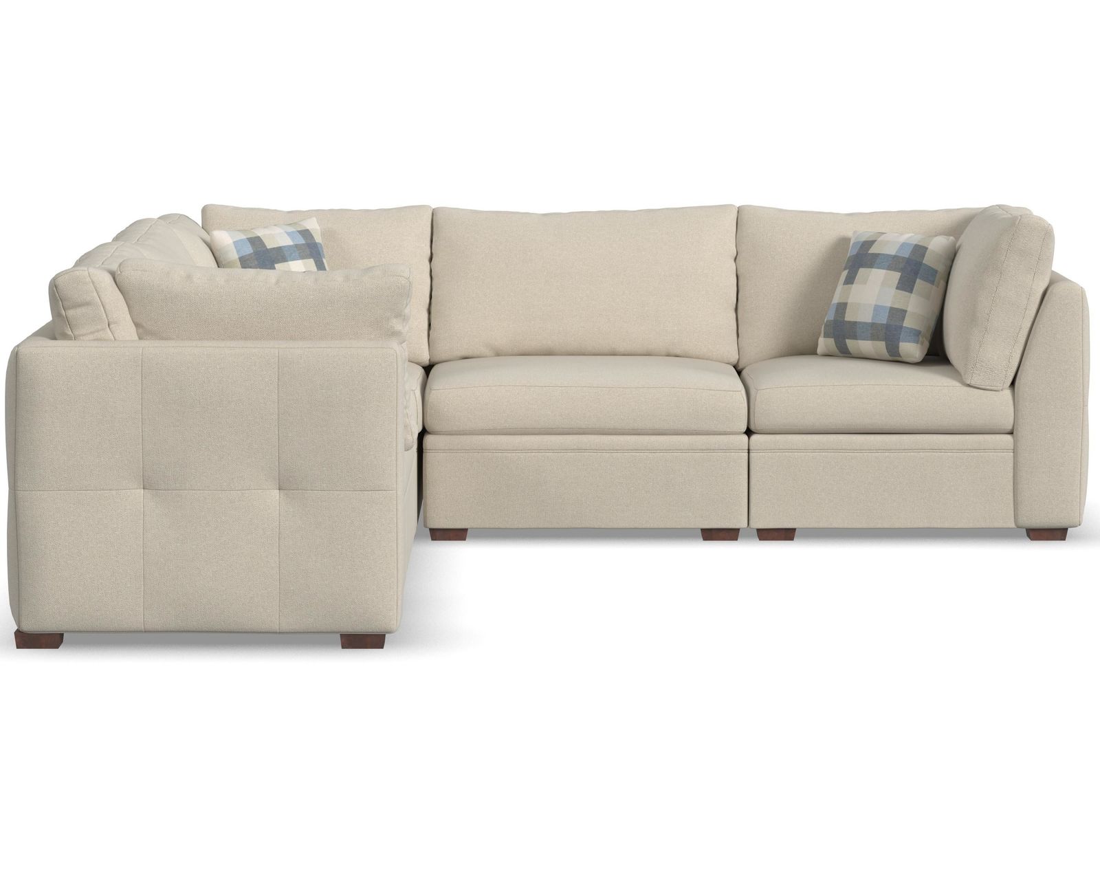 Evelyn 5023 Modular Sectional (+100 fabrics) - Layout I: Five Piece Sectional 114" x 114"