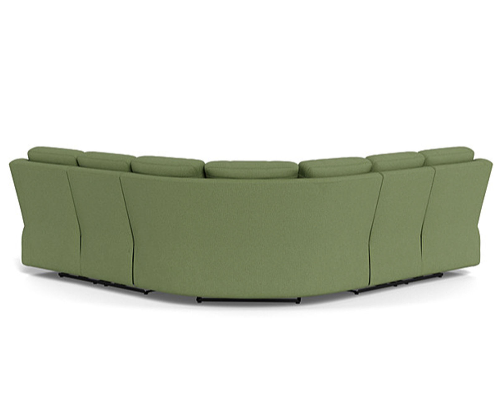 Asher 41065 Power Headrest Power Reclining Sectional (+50 fabrics) - Layout A: Five Piece Sectional 109" x 109" (2 Recliners)