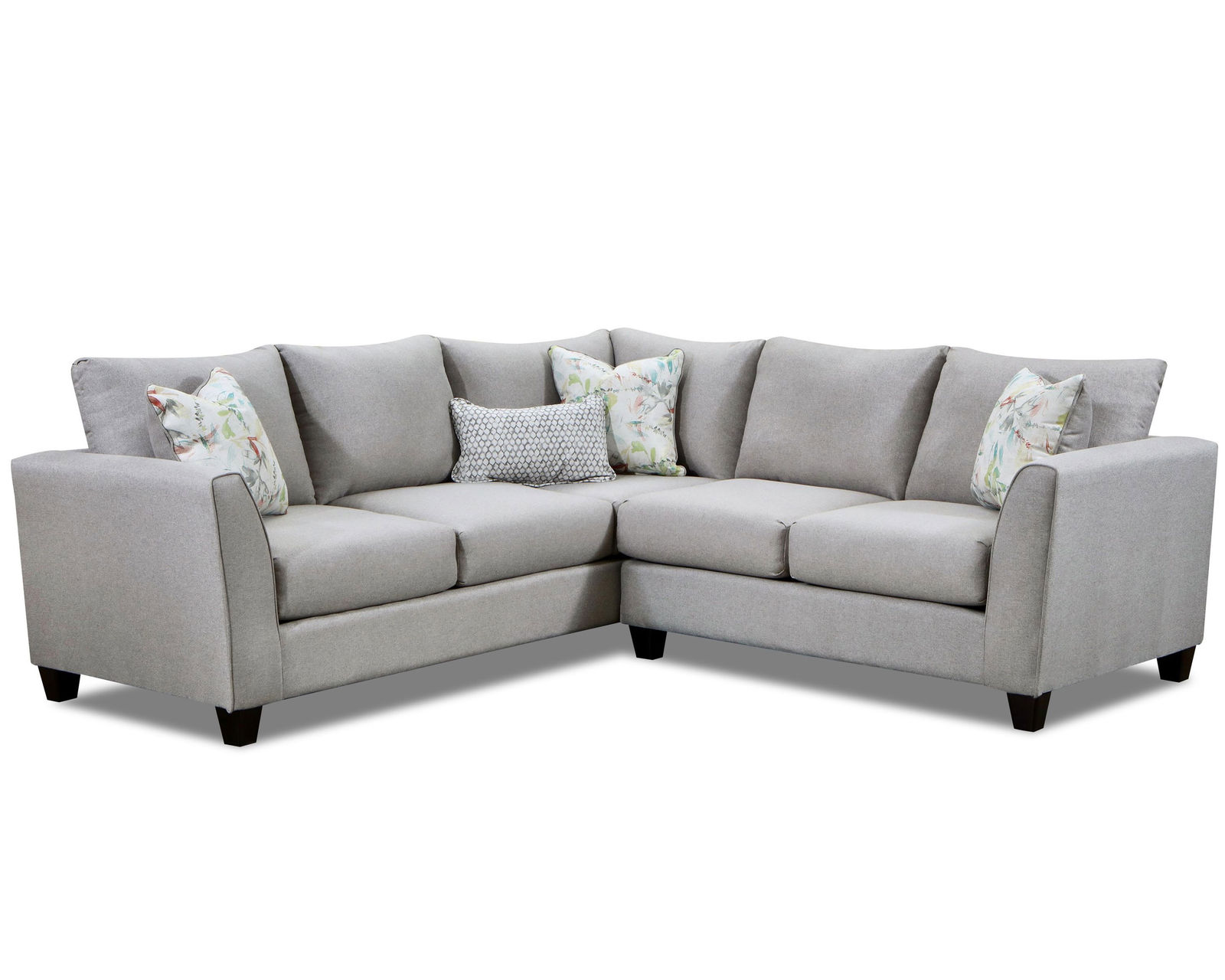 Jonah Linen Three Piece Sectional (Includes Pillows)  - Jonah Linen Sectional