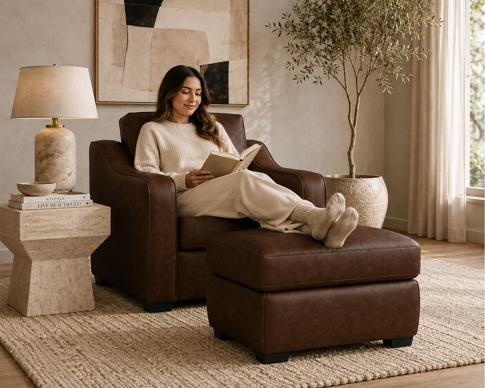 Hudson 98" Leather Sofa (2 leather colors) - Comfort That Lasts. Quality You Can Feel.