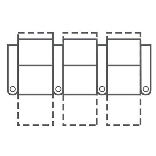 Layout D: Three Piece Home Theater Sectional Straight 101" Wide