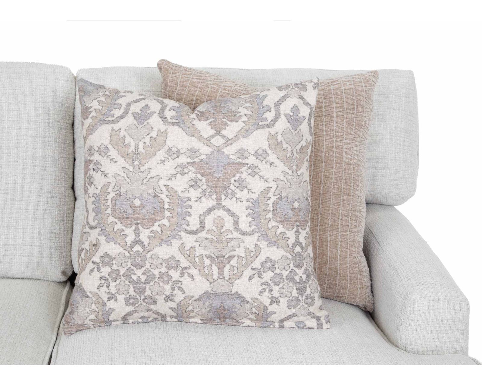 Quinn 99" Wide Sofa (Performance Fabric. Beautiful Comfort. Made for Real Life) - Includes All Decorative Throw Pillows