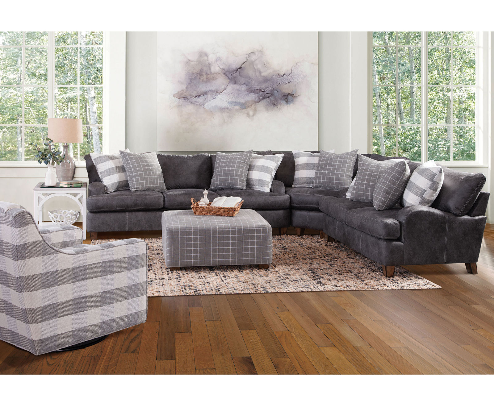 Darby 993 Stationary Sectional (Includes Pillows) - Take an Extra 25% Off the Darby - Sectional Layout A: 