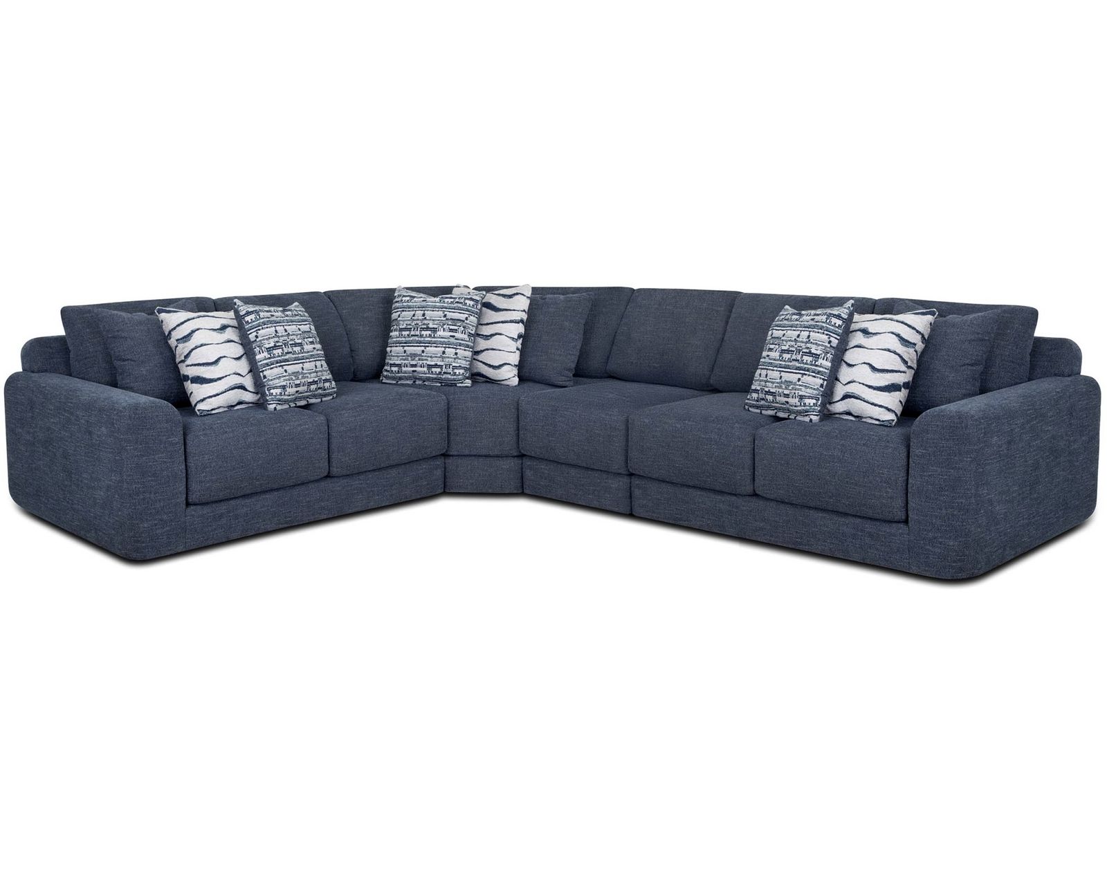 Santorini 830 Modular Sectional (Modern Comfort Flexible Design) - Layout C: Four Piece Sectional 97" x127"