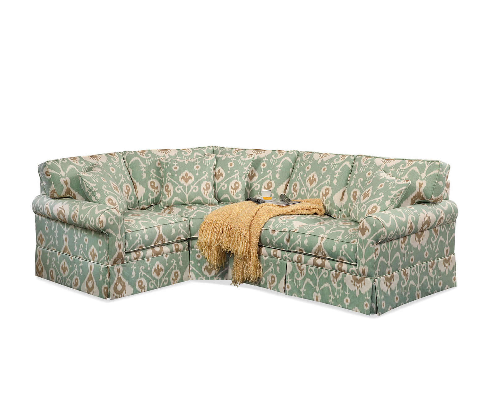 Benton Stationary Sectional (+69 fabrics) - Layout M: Three Piece Sectional 78" x 101"