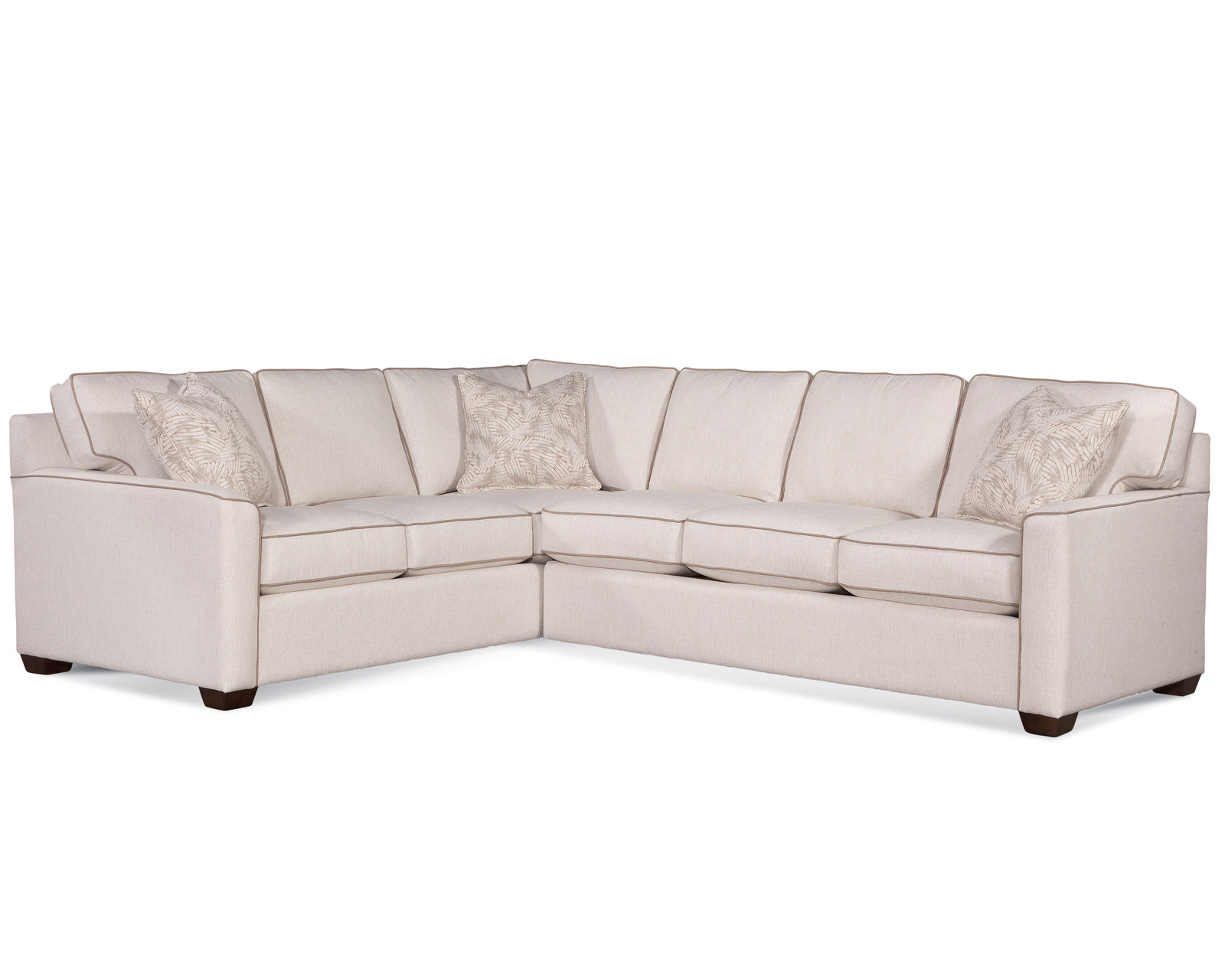 Easton Stationary Sectional (+69 fabrics) - Layout E: Two Piece Sectional 117" x 94"Sectional Layout: E