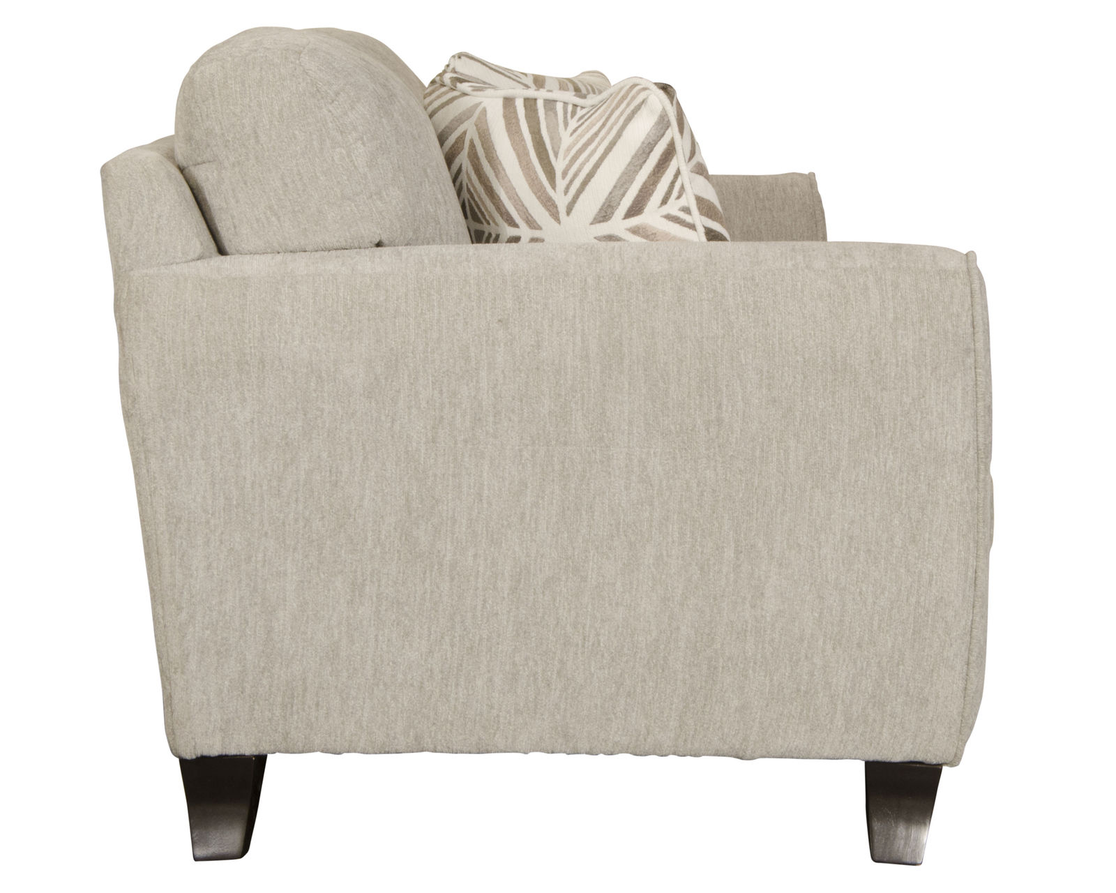 Alyssa 86" Sofa (two colors) includes pillows - Alyssa Sofa Side View