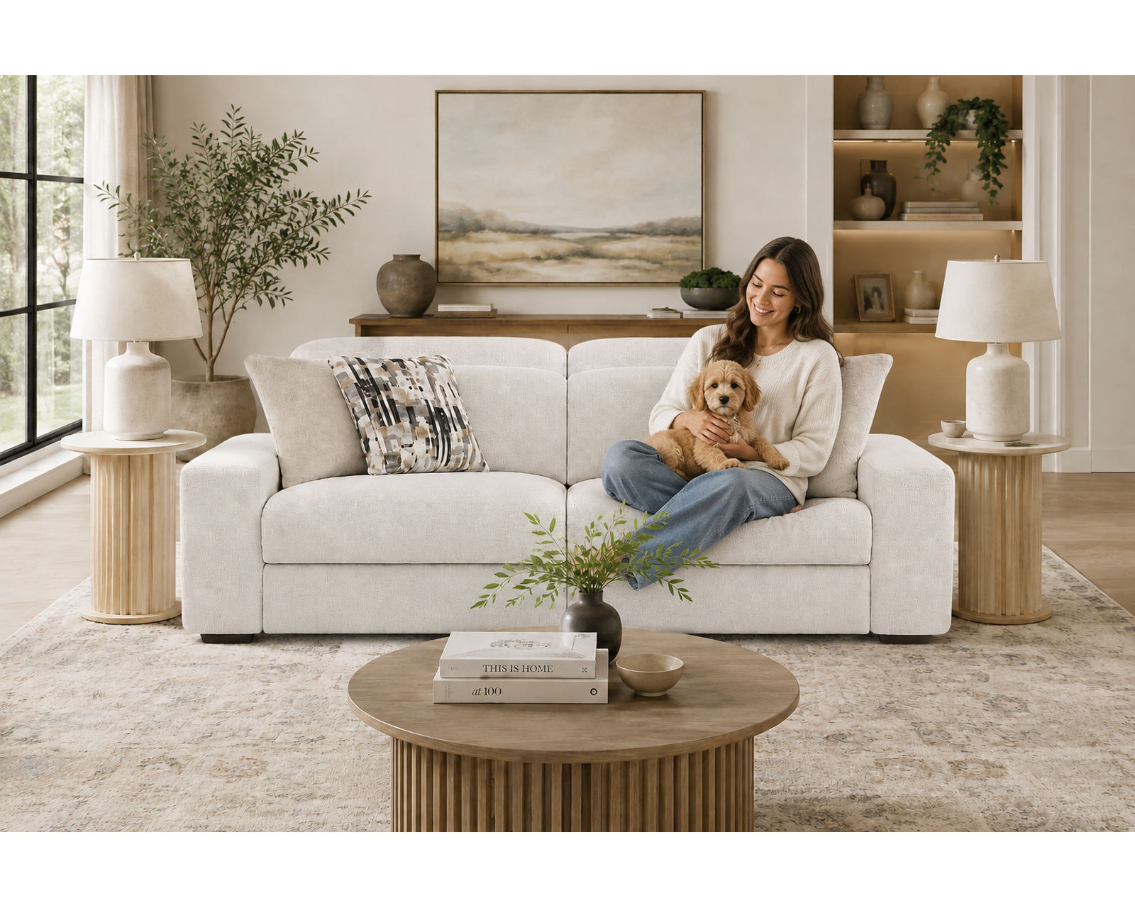 Darby 93" Wide Seat Power Reclining Sofa with Power Euro Headrests (2 colors) - Luxury Comfort. Everyday Value.