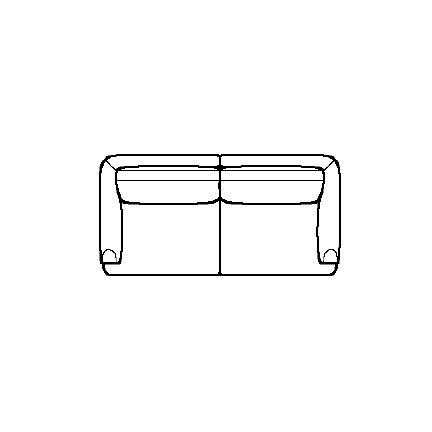 Layout A: Two Piece Sectional 79" wide
