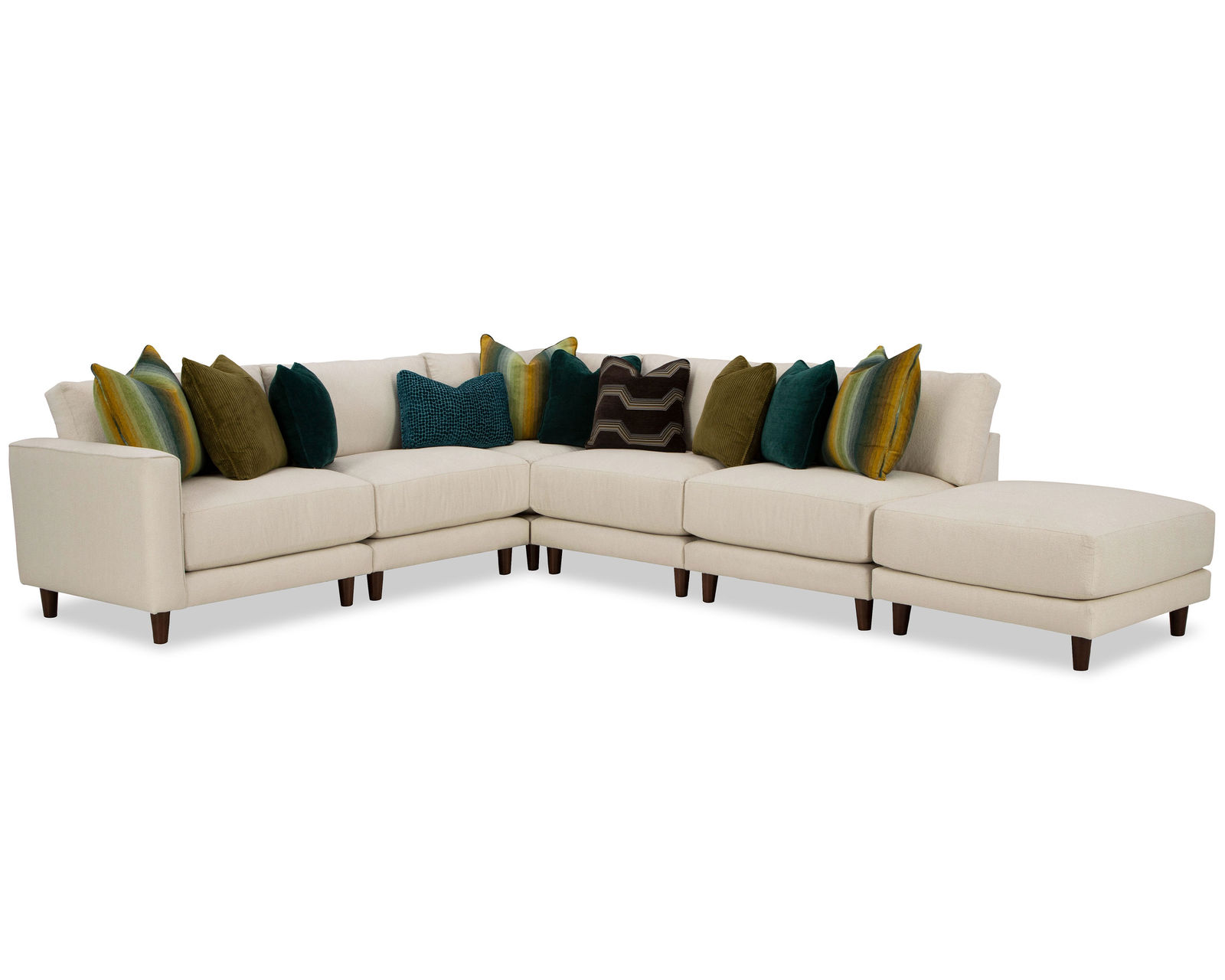 Chicago 7352 Modular Sectional (+100 performance fabrics) - Layout K: Six Piece Sectional 115" x 109"