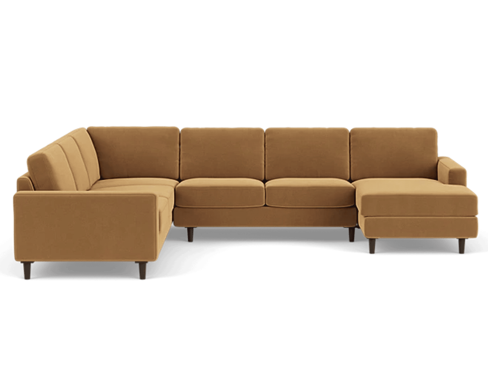Oscar 77158 Chaise Sectional (96" x 128") +50 fabrics - Layout A: Three Piece Sectional 96" x 128"