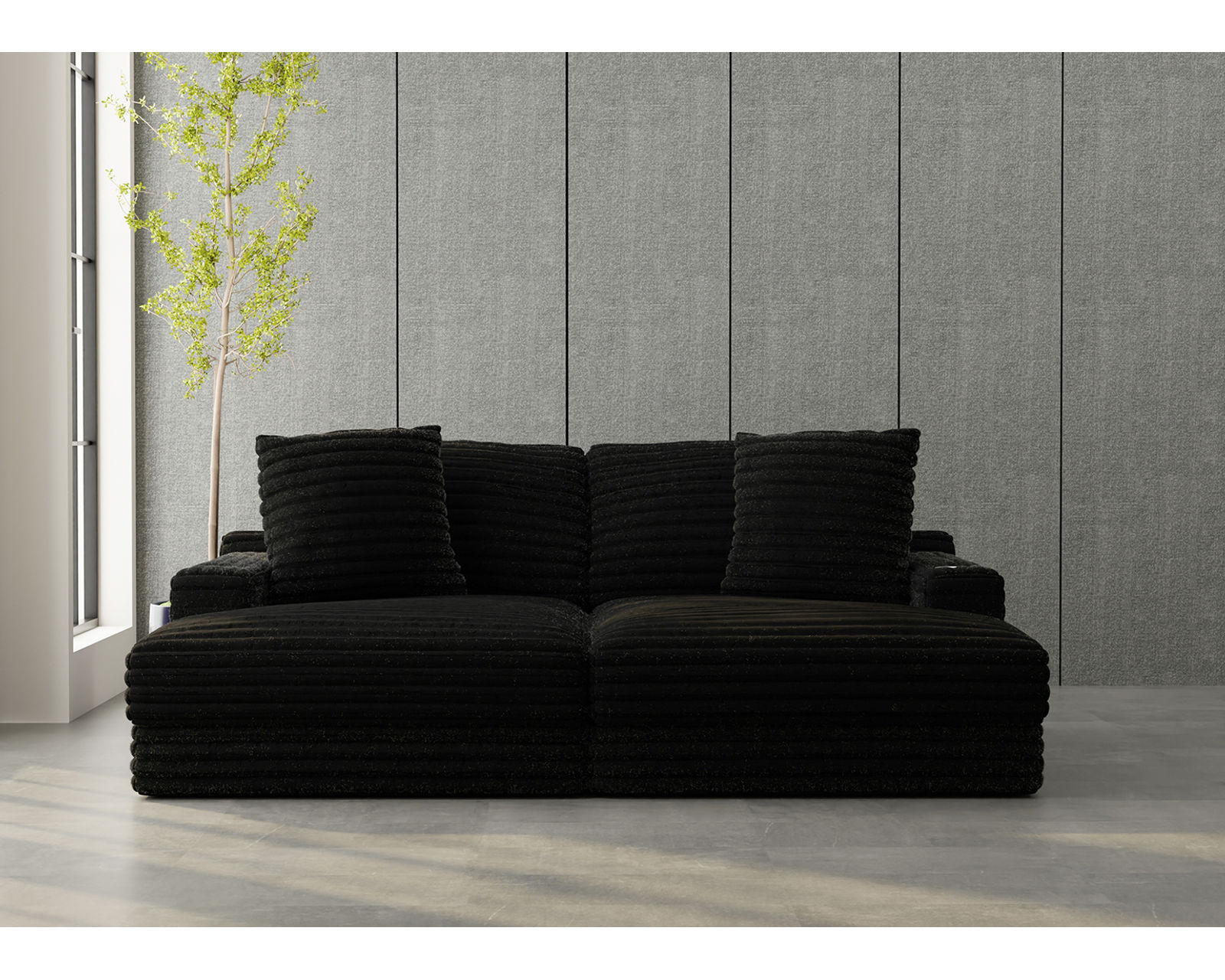 Comfrey Double Wide 90" Chaise (3 colors) Includes pillows